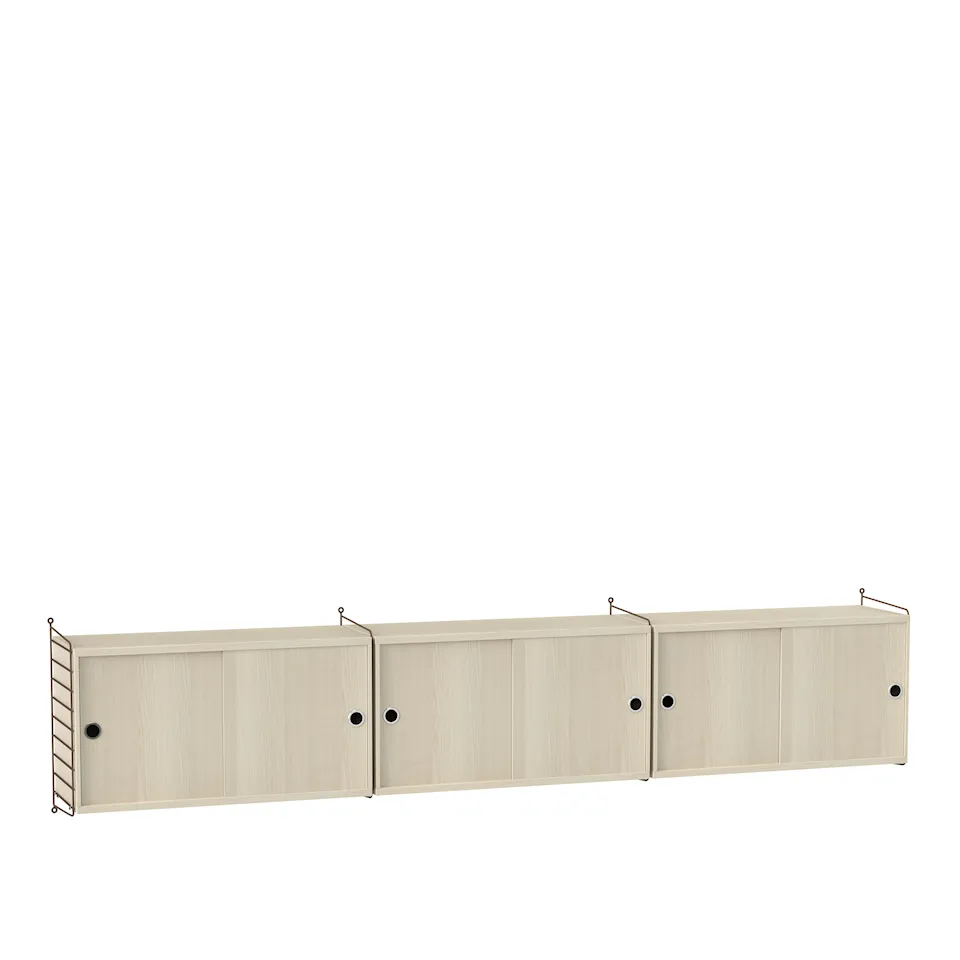 Stue hyllesystem D ask/brun