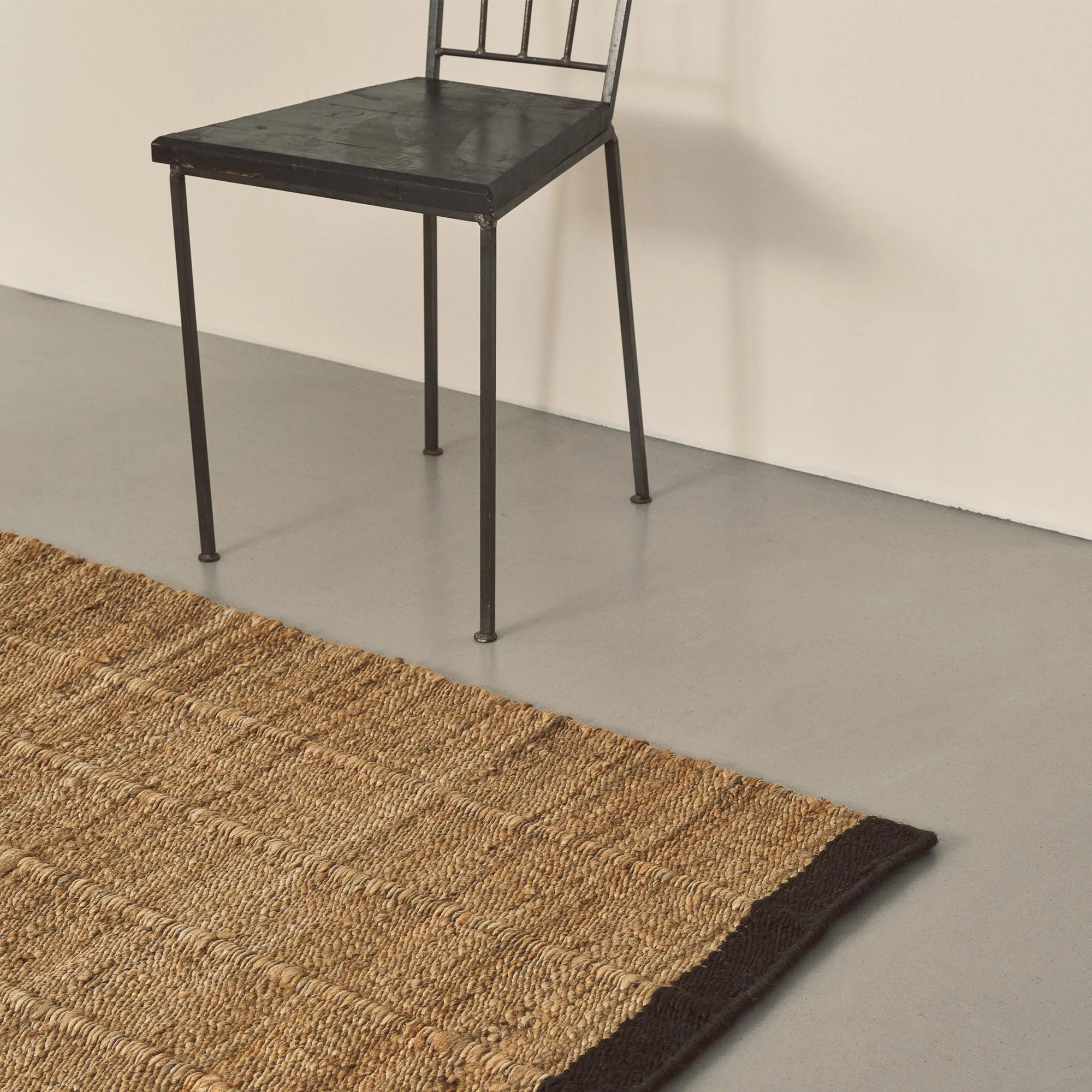 Jute Runner Black juteteppe - 3
