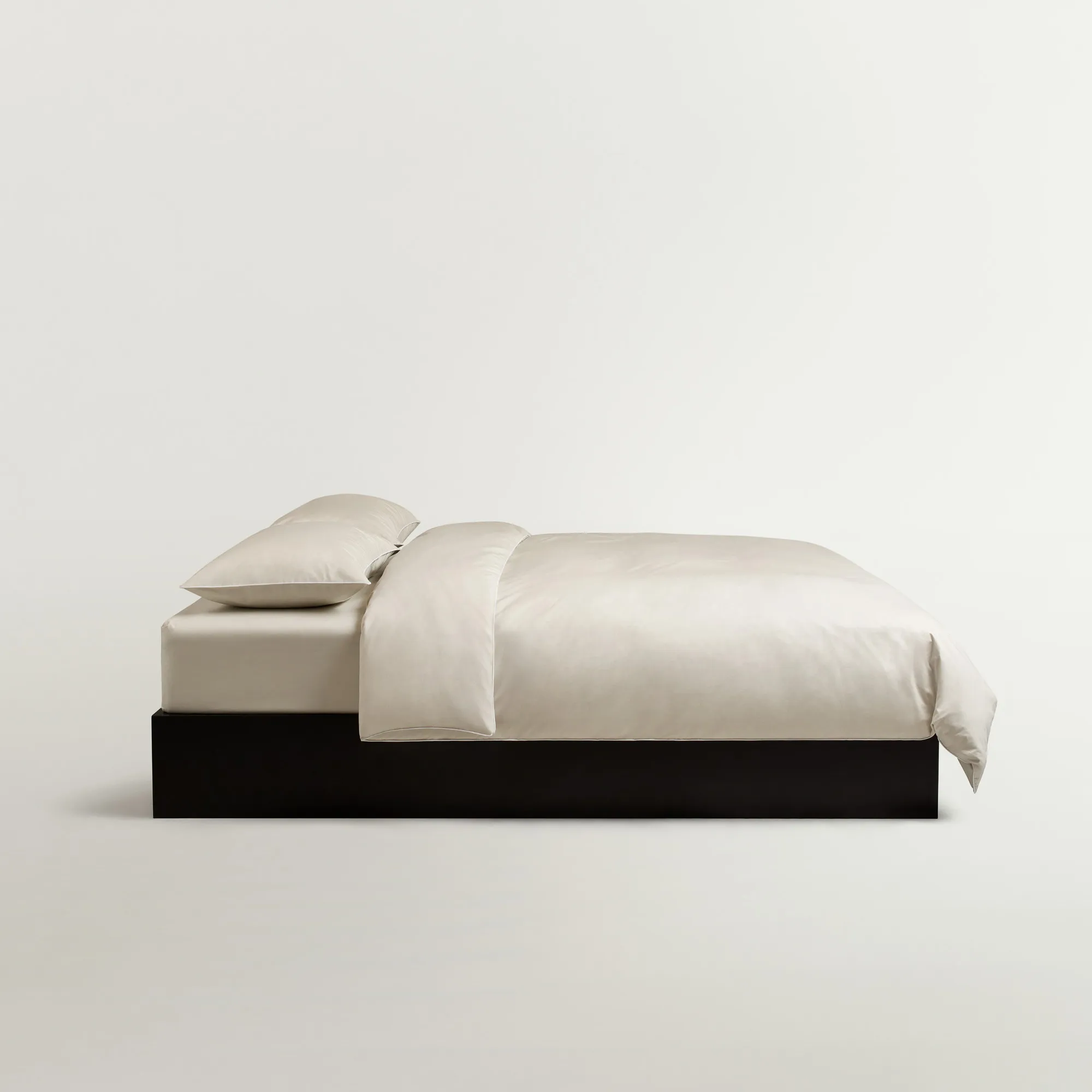 Percale Sand/White dynetrekk - 6