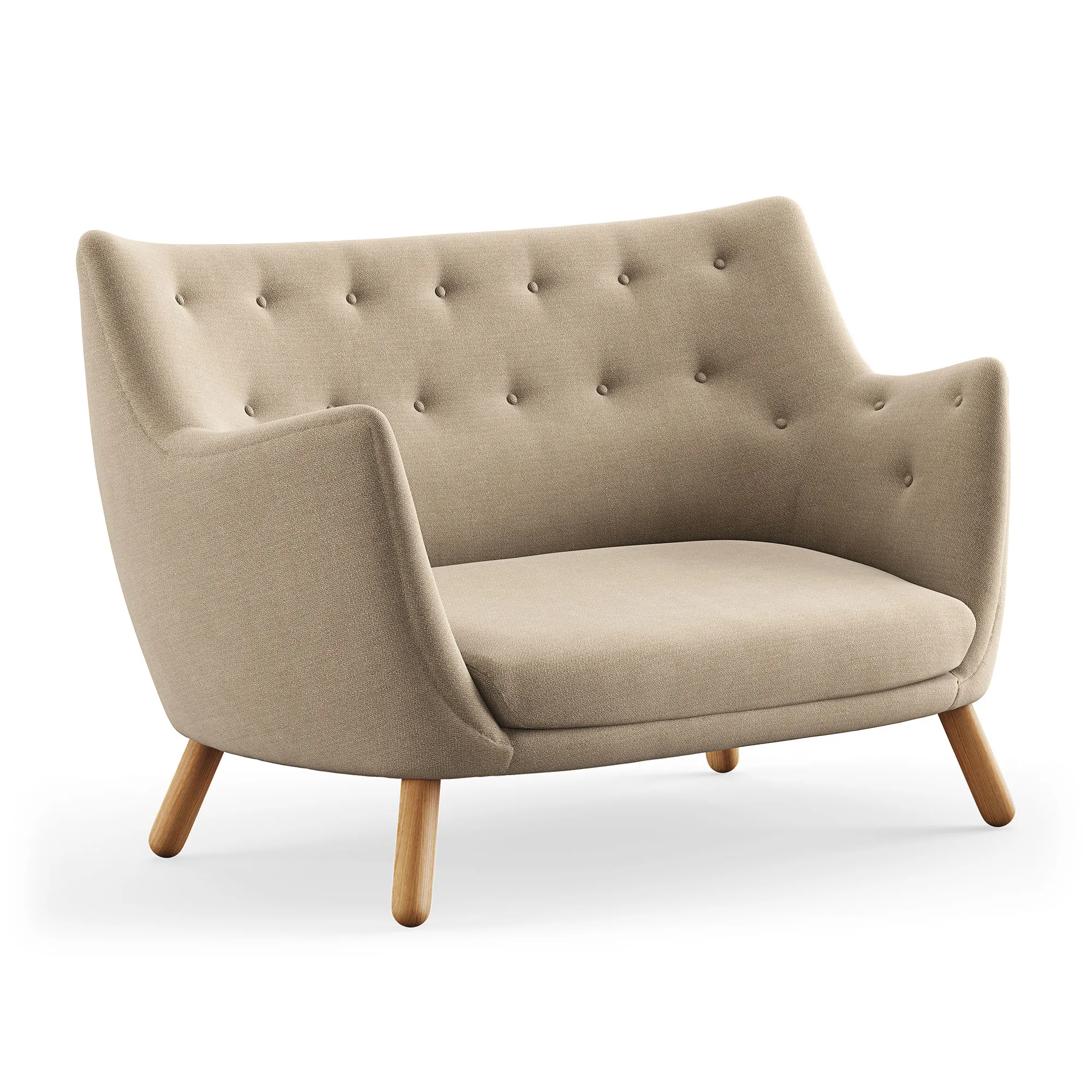 Poet sofa Dark oiled oak - 1