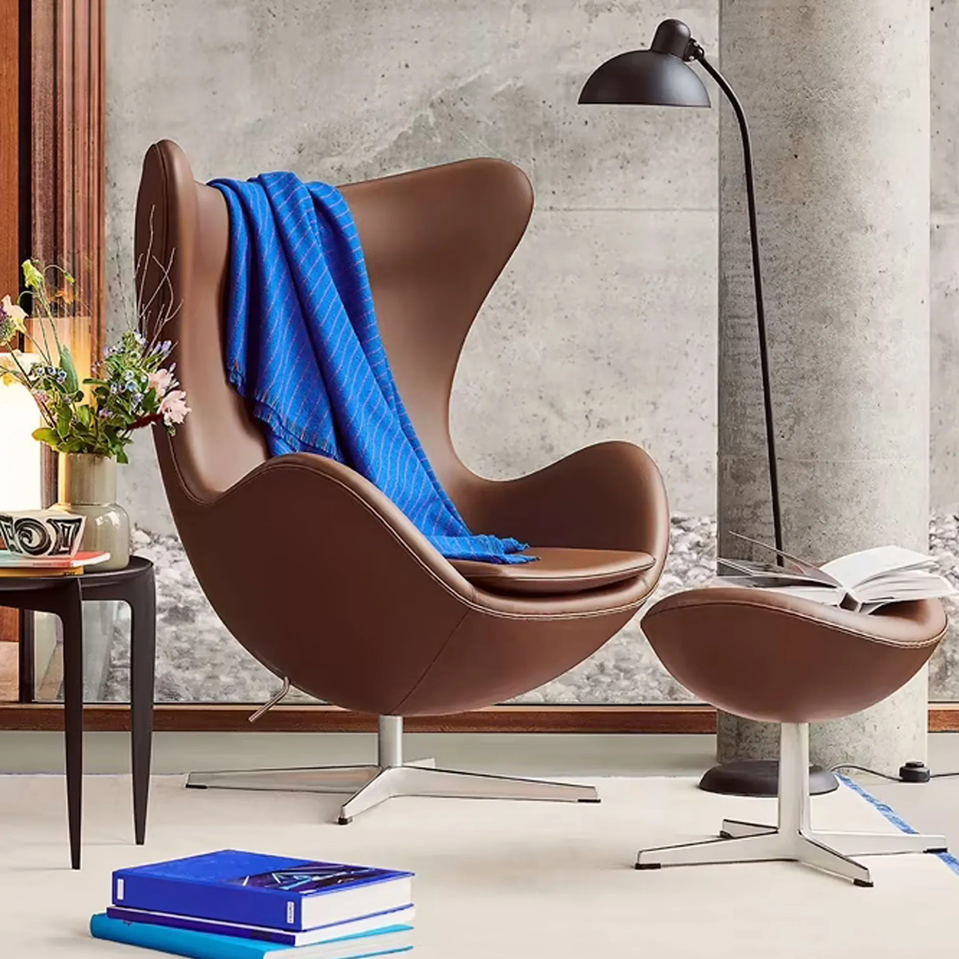 Egg Fotskammel - Fritz Hansen - Arne Jacobsen - NO GA