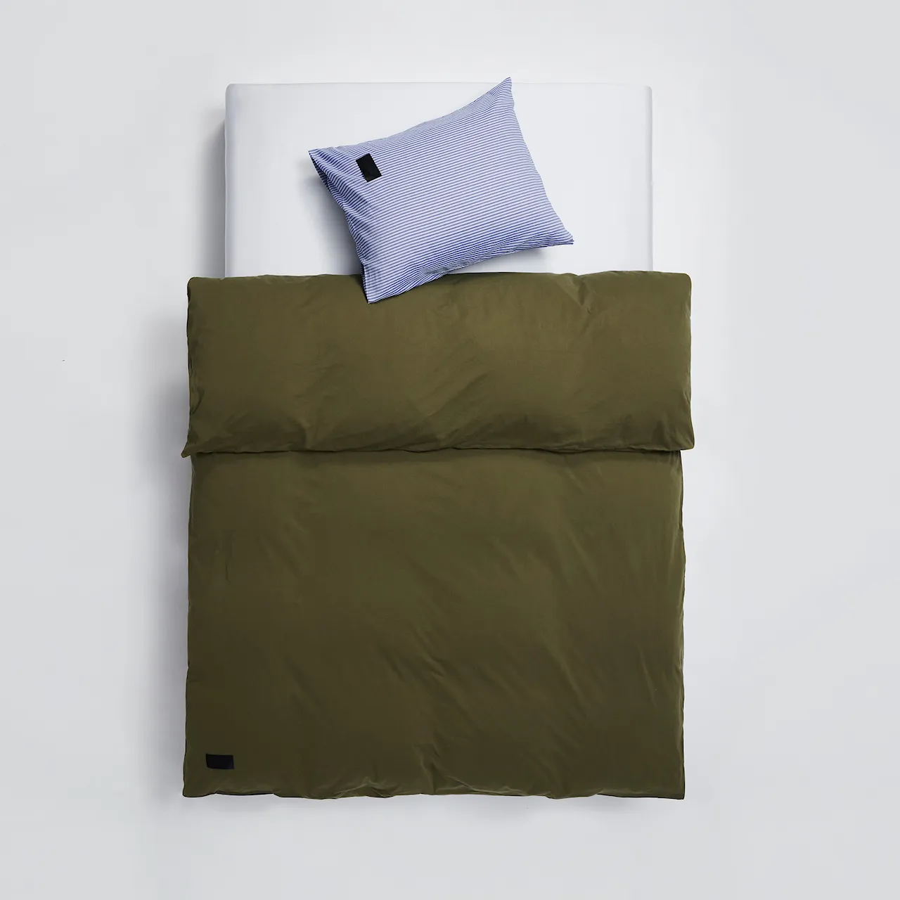 Nude Duvet Cover Jersey - Washed Army Green 220 x 220 cm