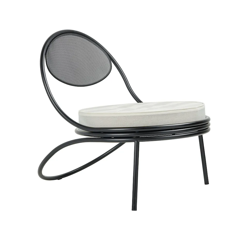Copacabana utendørs lenestol Black Semi Matt