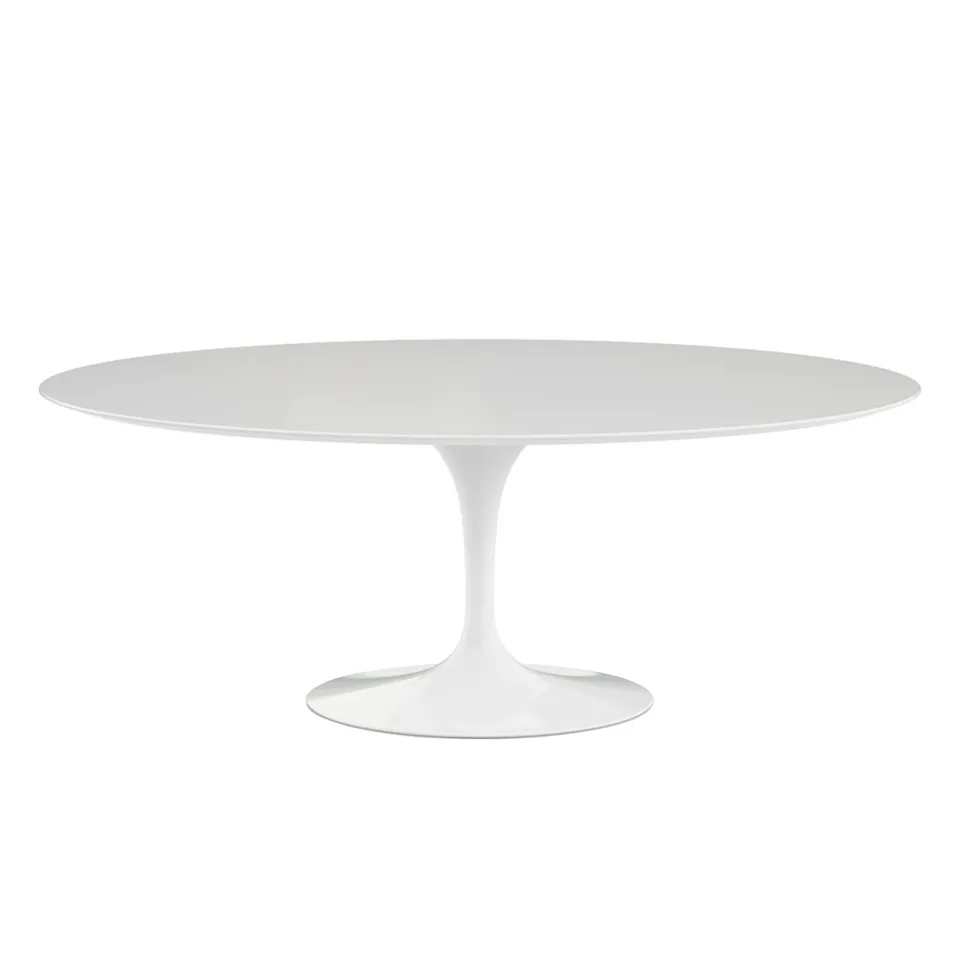Saarinen Oval spisebord 198 cm White