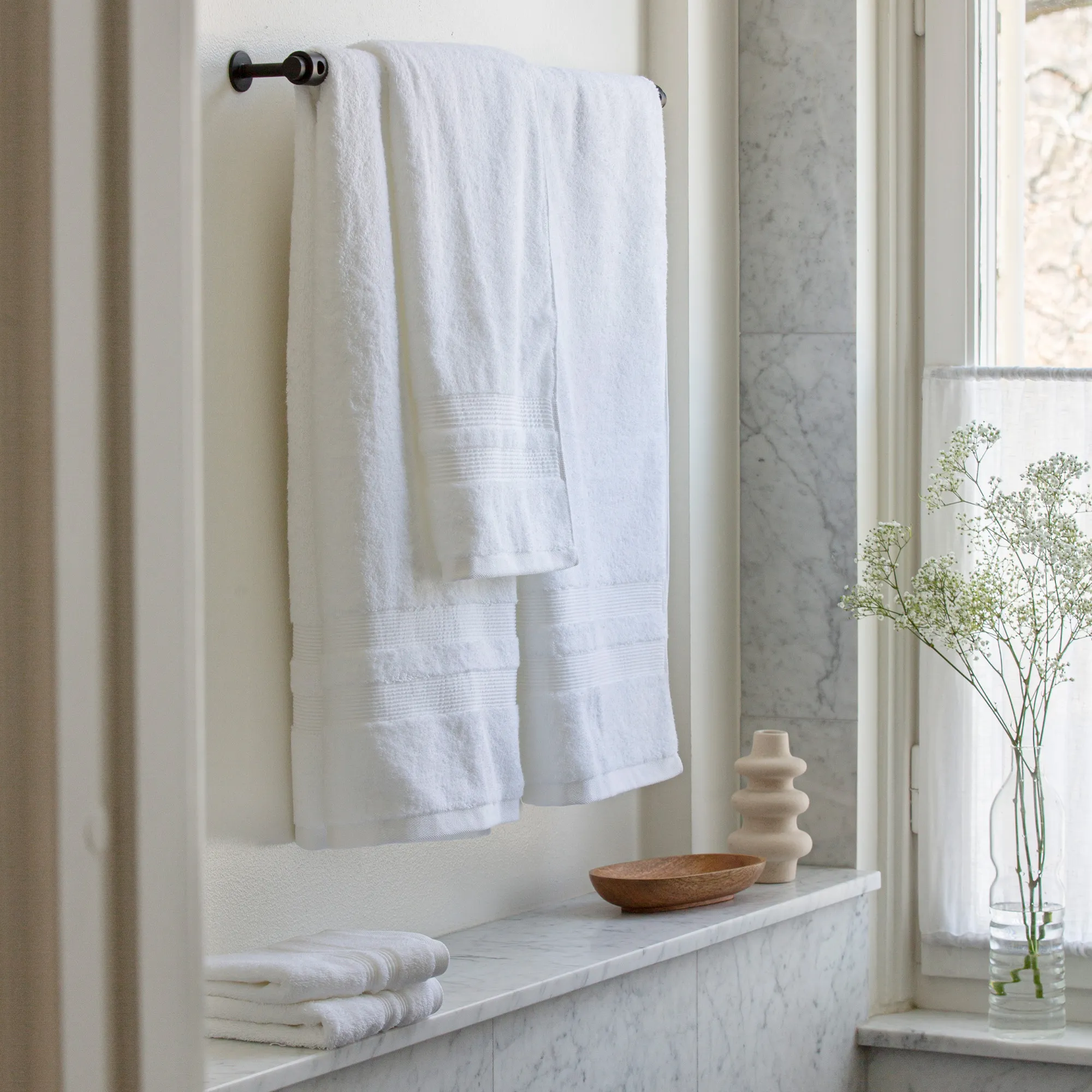 Fontana Organic White håndkle - 6
