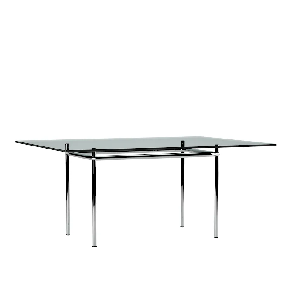 LC12 La Roche Table Chrome Steel Base 120 X 80 cm