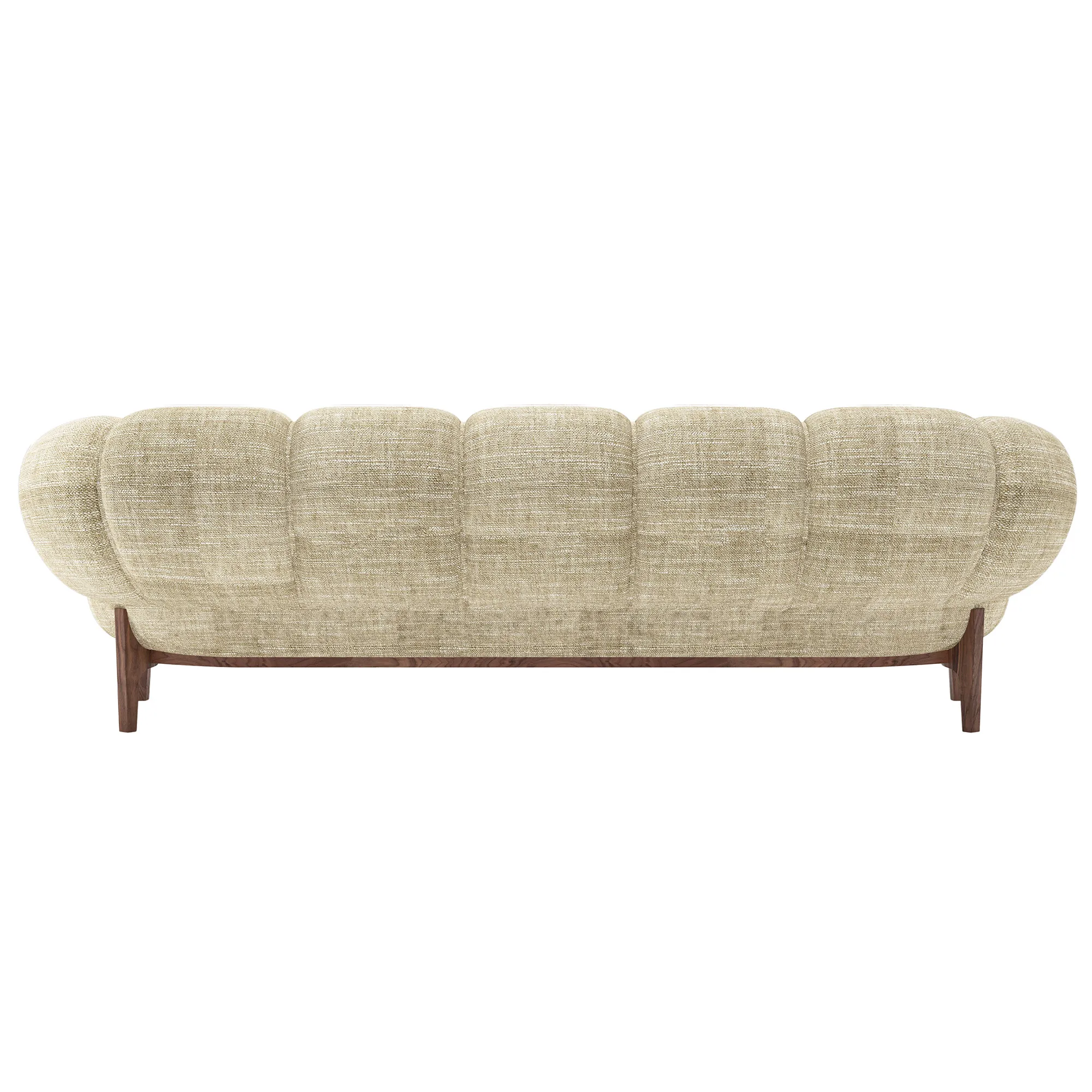 Croissant 3-seters sofa valnøtt - 3