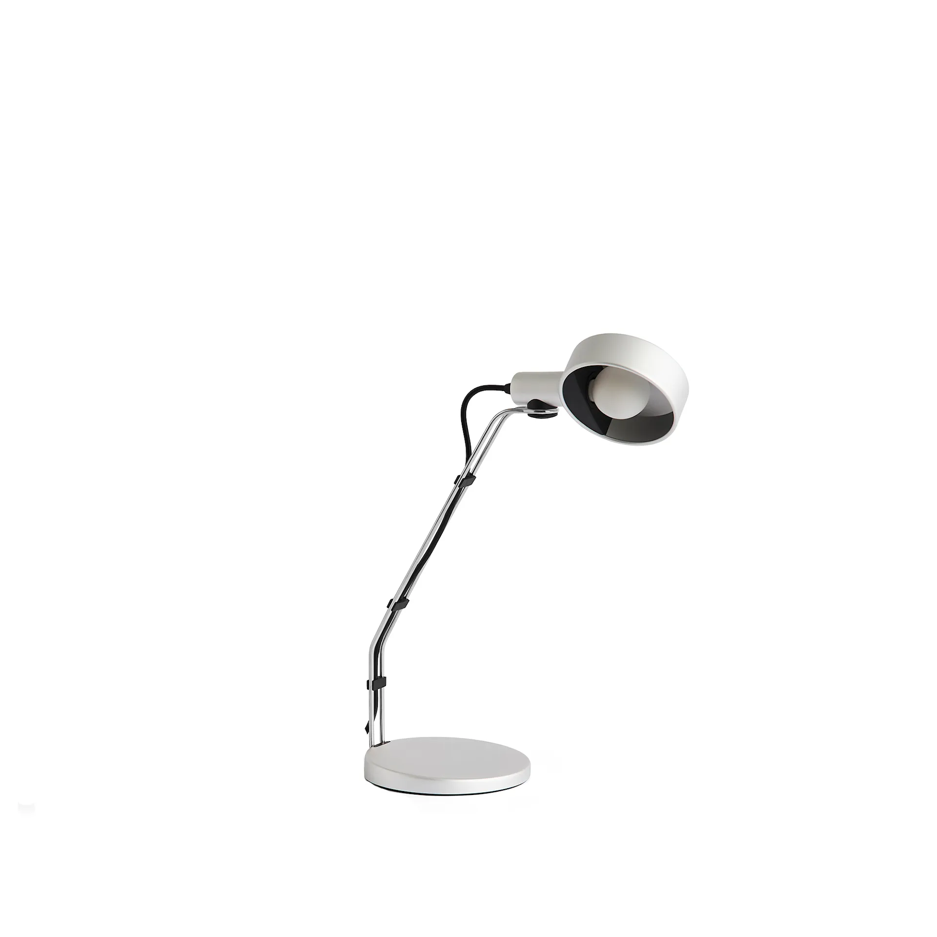 Cupola Desk Lamp Clear Anodised , Cord Color Black - HAY - NO GA