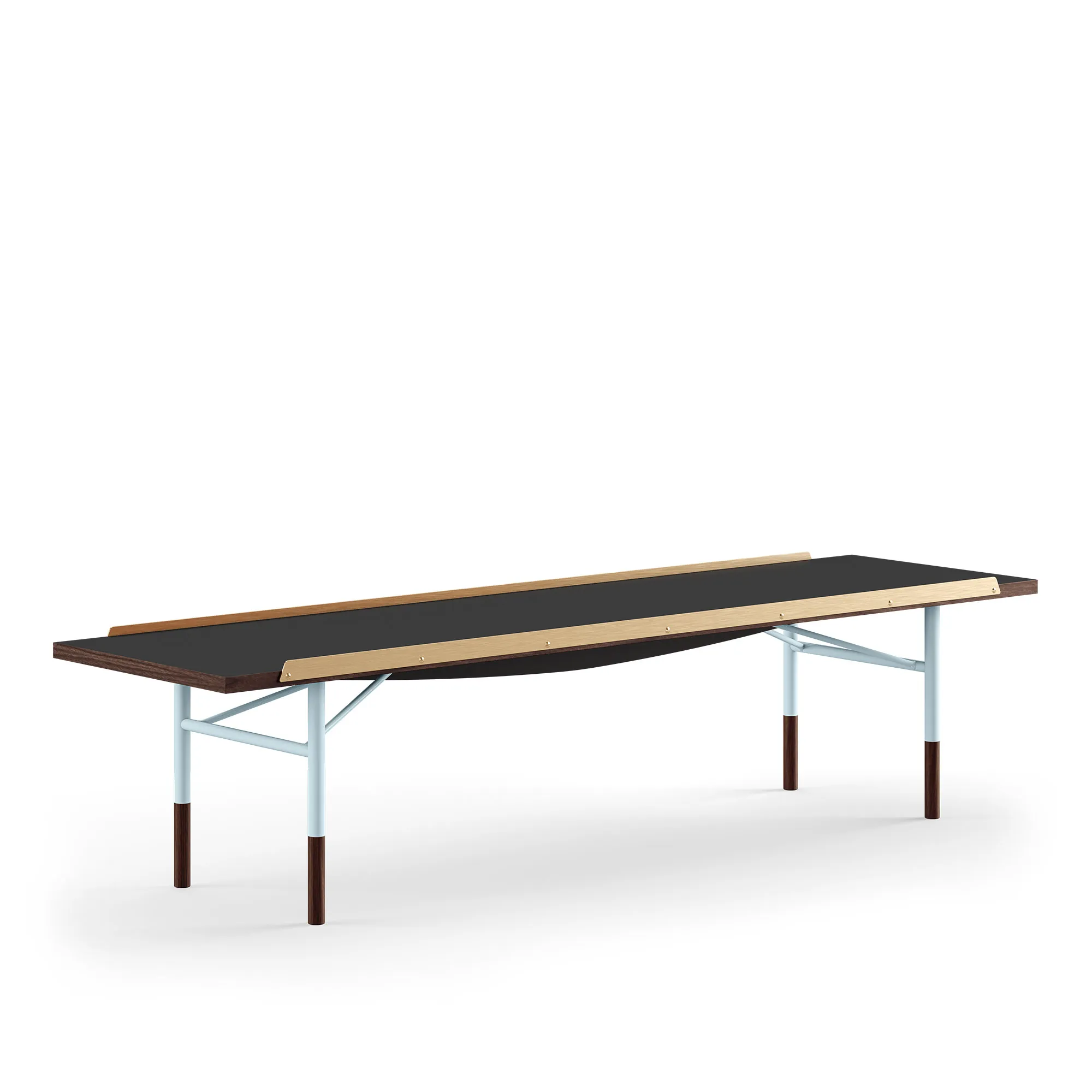 Table Bench Small med mässingskanter - 1
