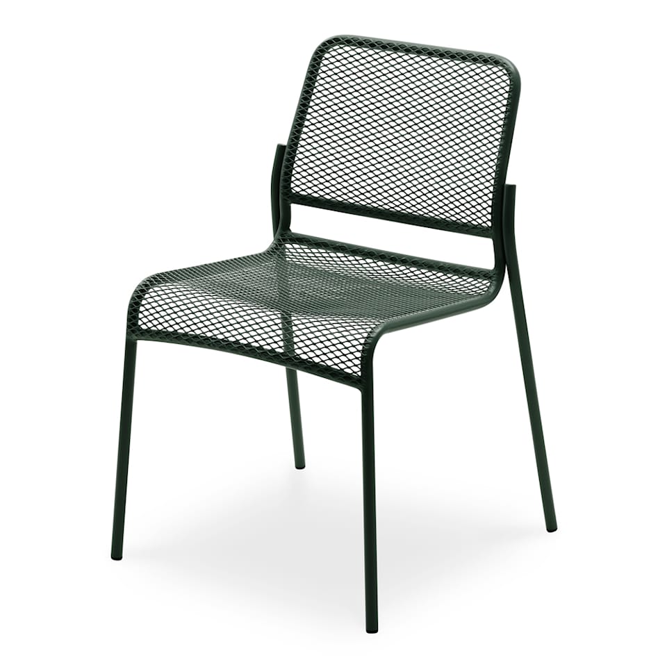 Mira Chair Steel/Hunter Green