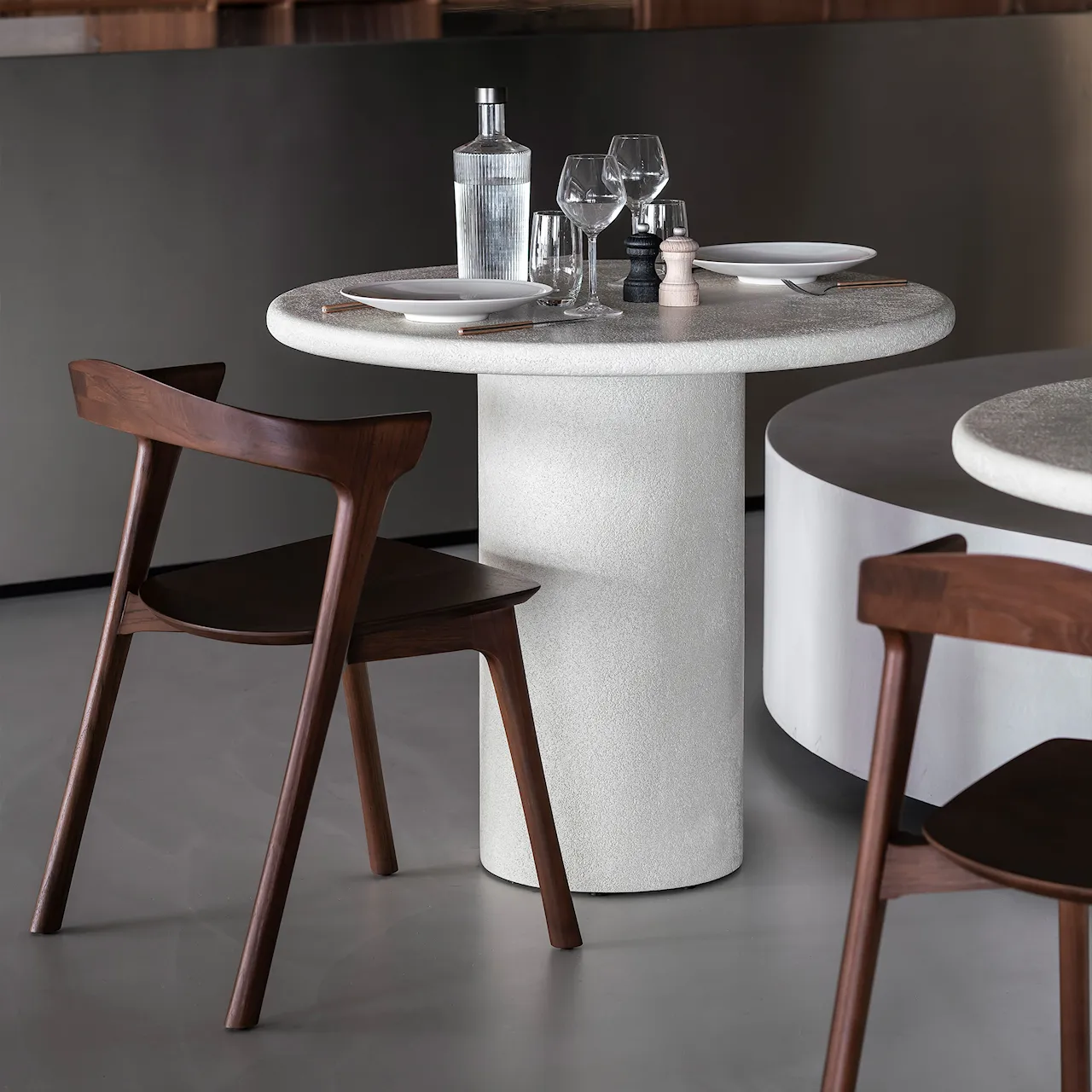 Bok Dining Chair Black Oak Upholstered