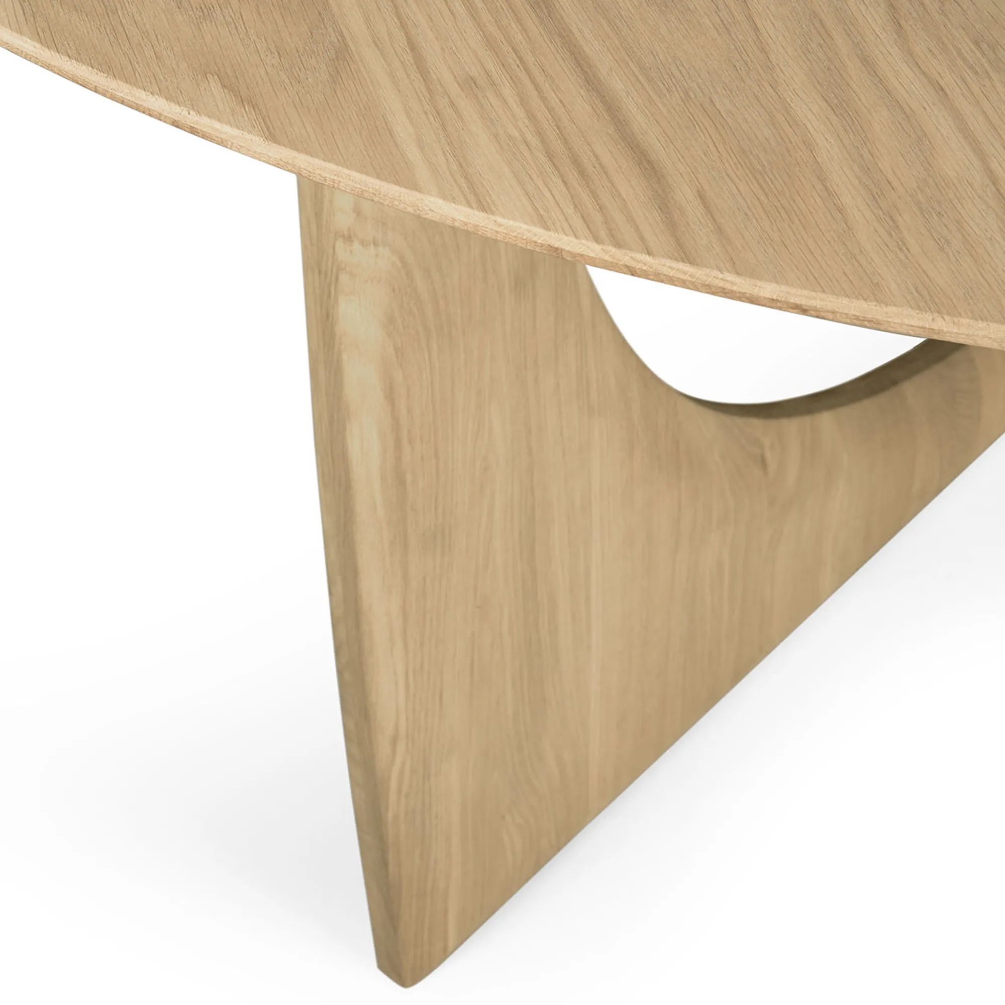 Geometric Dining Table Brown Varnished Teak - 6