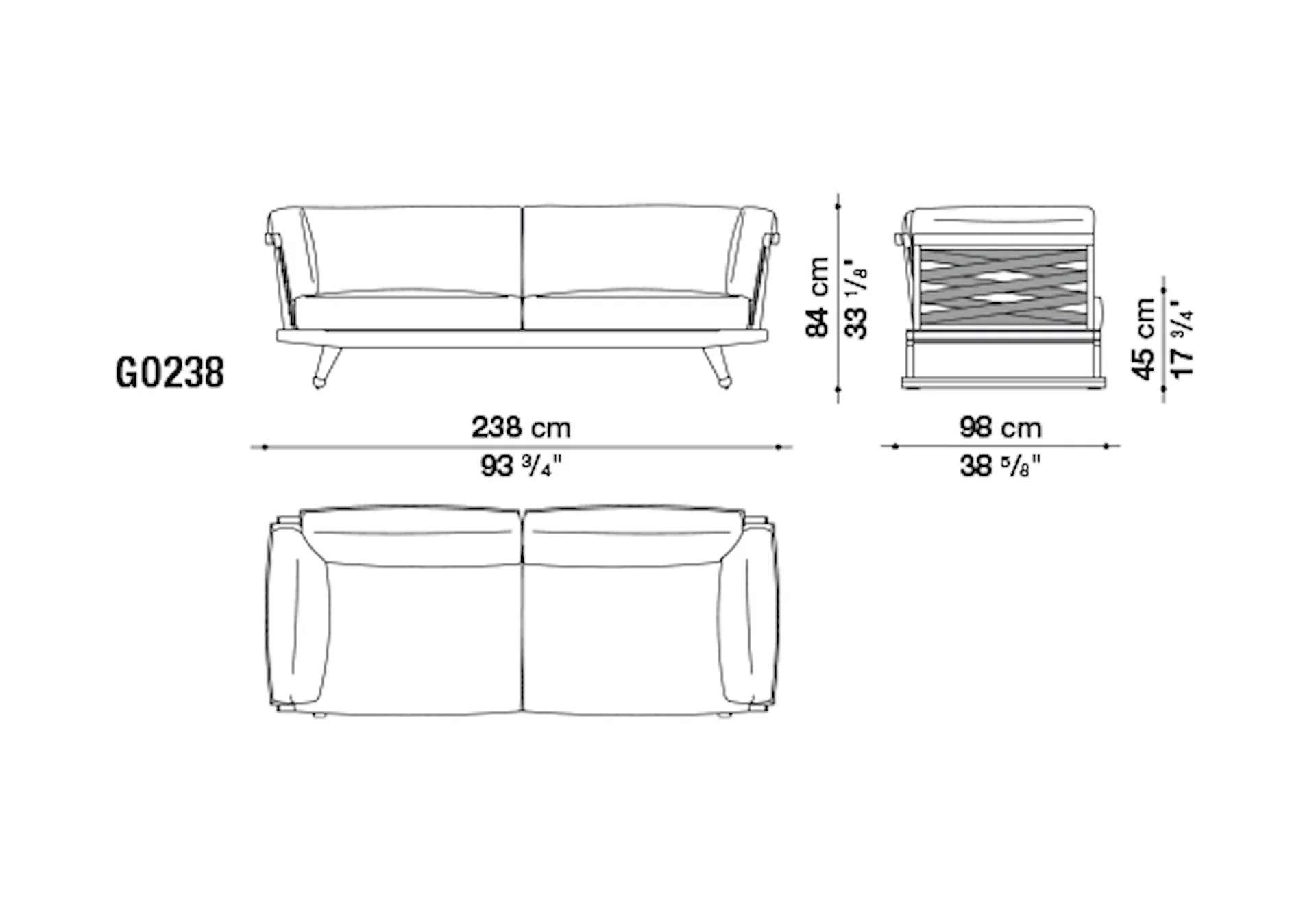 Gio Outdoor Sofa - B&B Italia - Antonio Citterio - NO GA