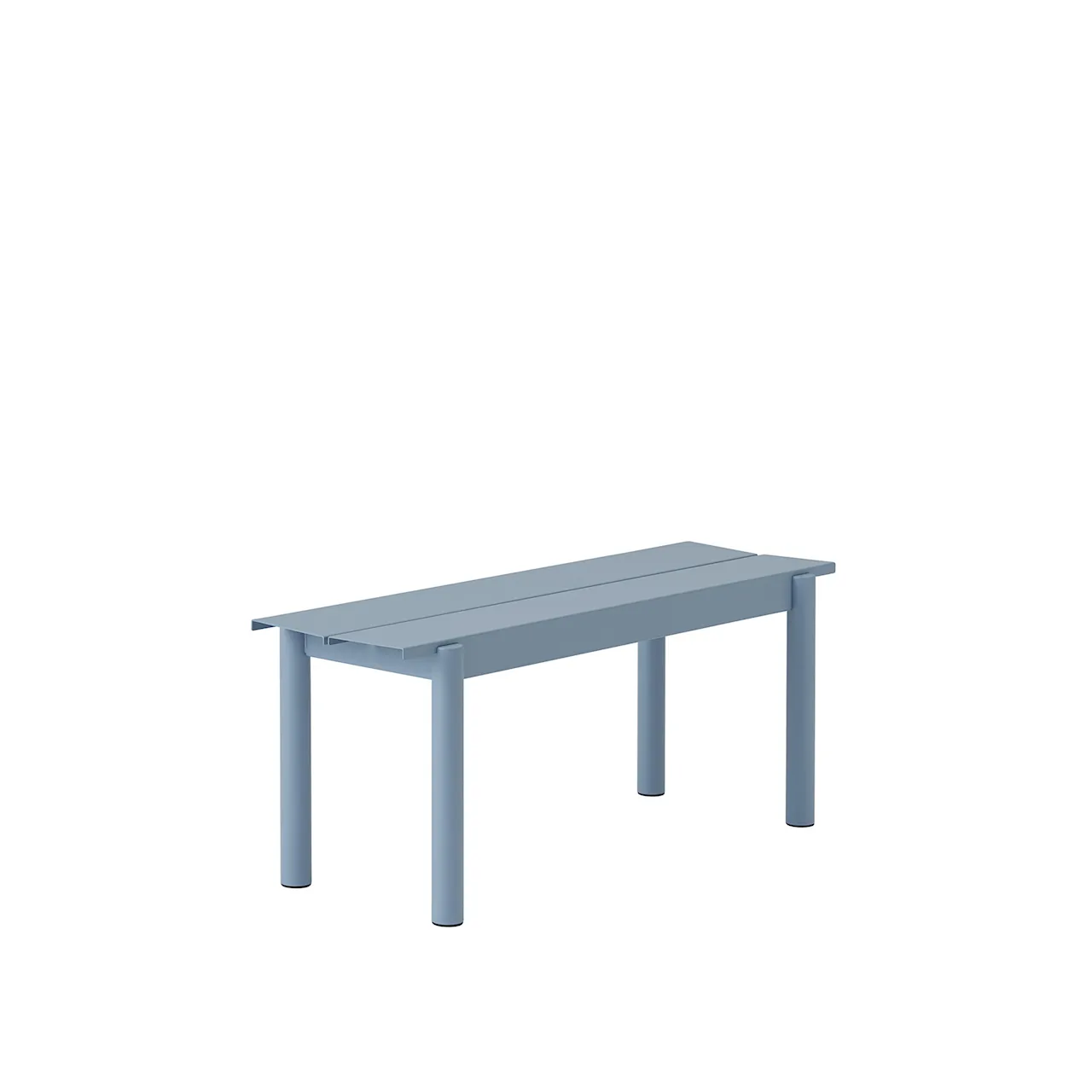 Linear Steel Bench 110cm Burnt Orange