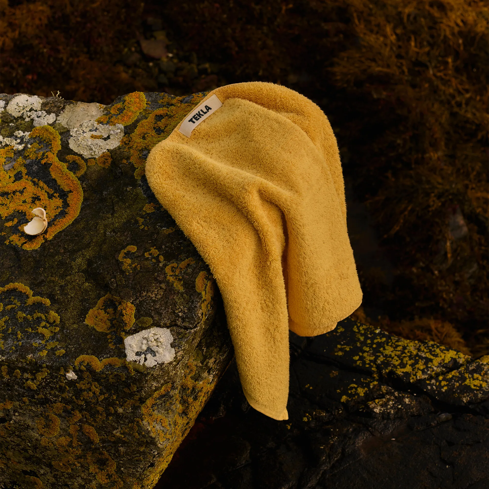 Terry Yellow Ochre håndkle - 3
