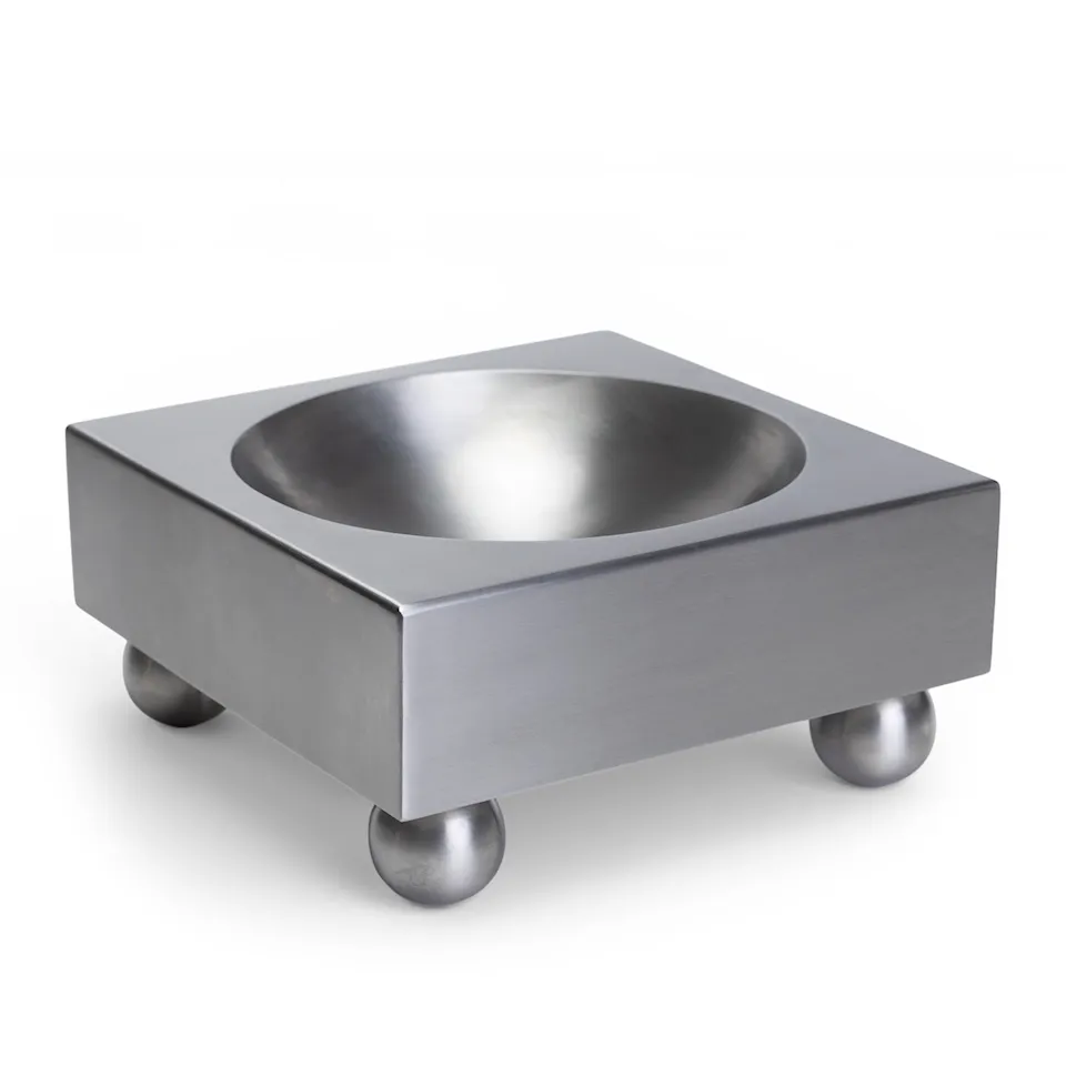 Brushed Stainless Steel Tray dekorativ skål