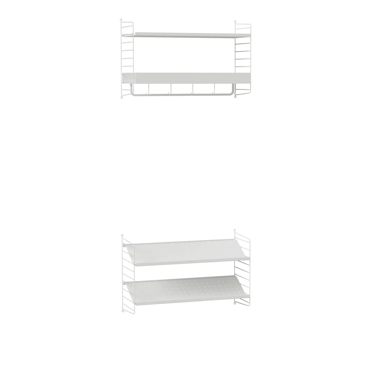 Hall hyllsystem Q vit/vit
