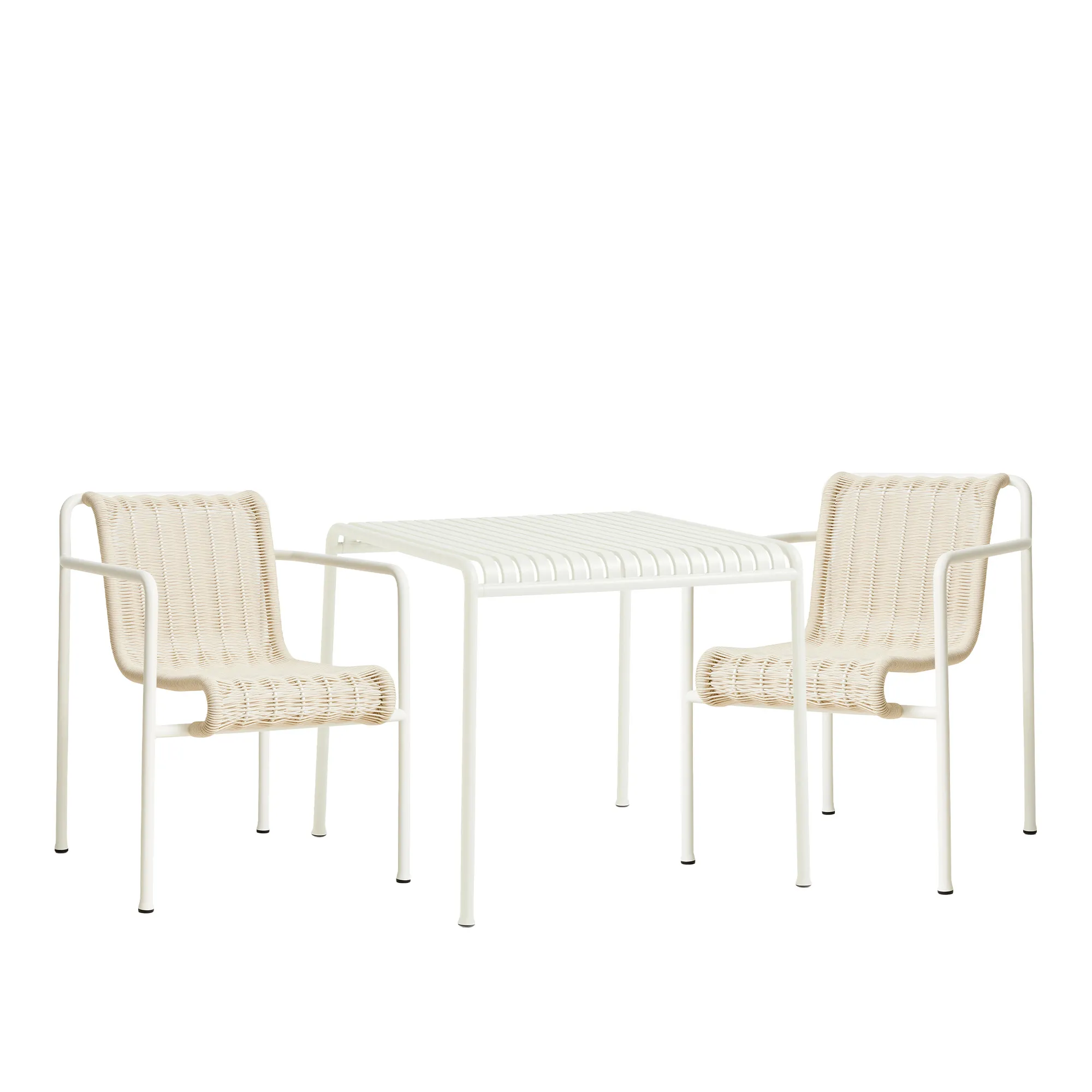 Palissade cord spisegruppe med bord & 2 karmstoler - 1