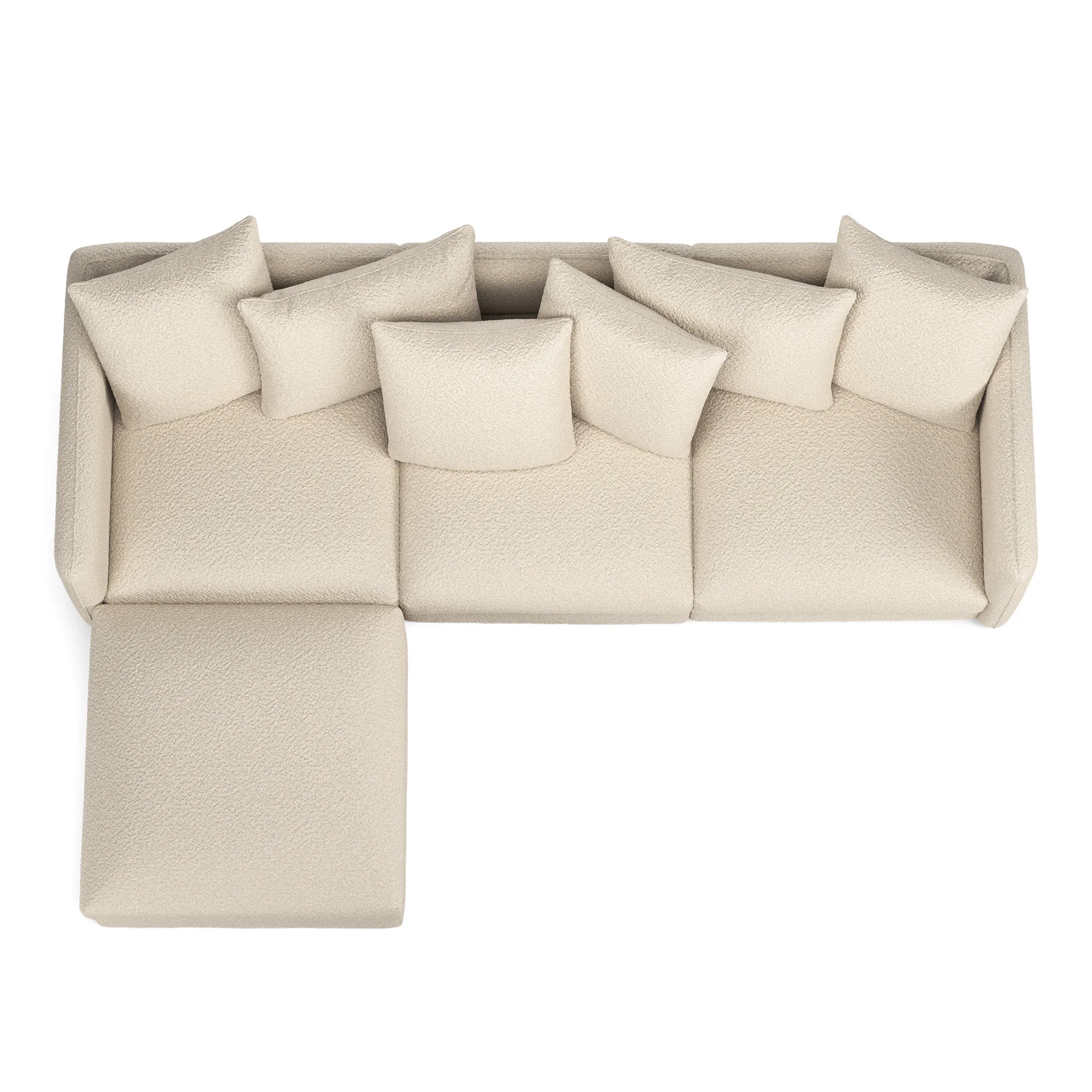 Pavarotti 01 3-seters sofa med fotskammel - 8