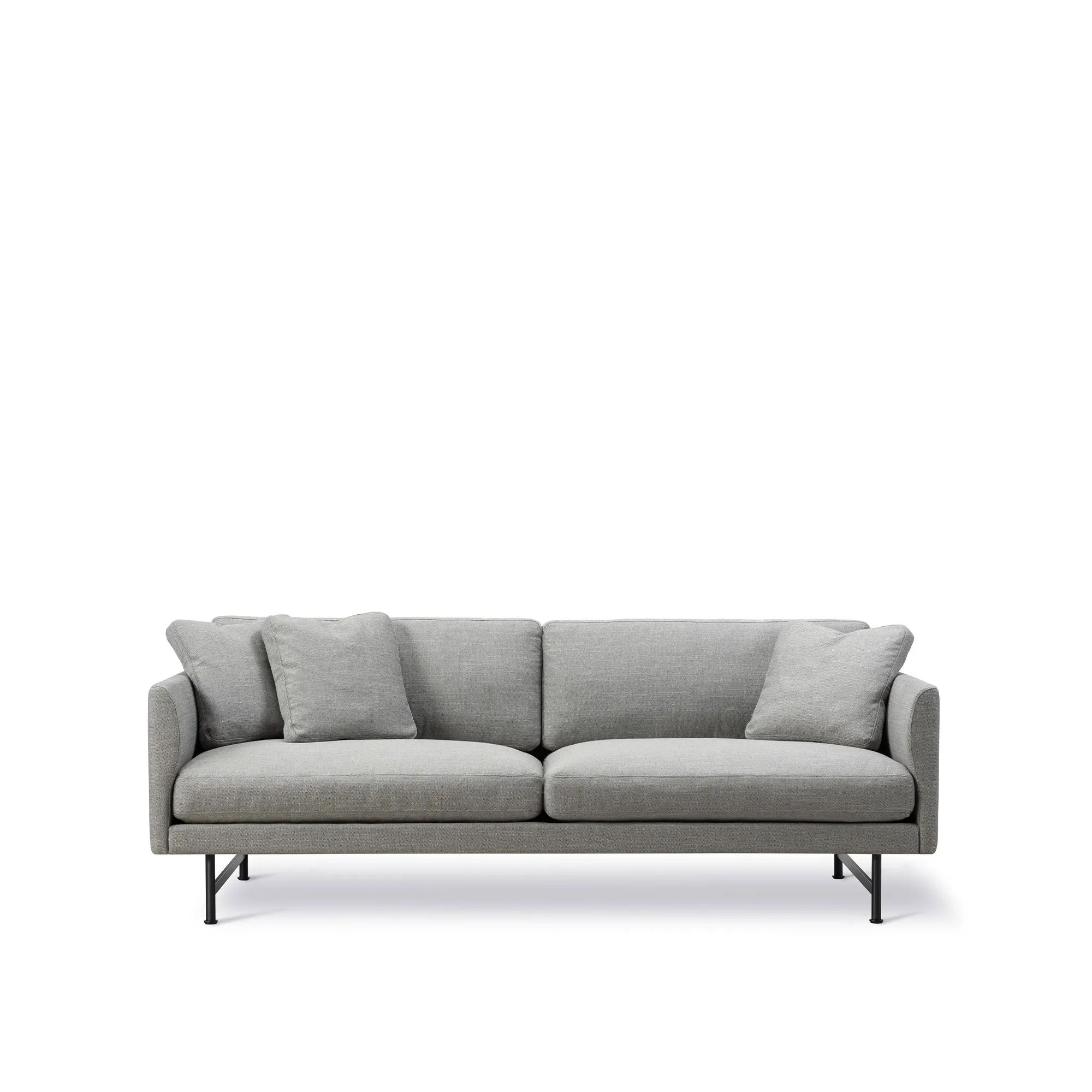 Calmo 2-seters sofa svart stål - 1