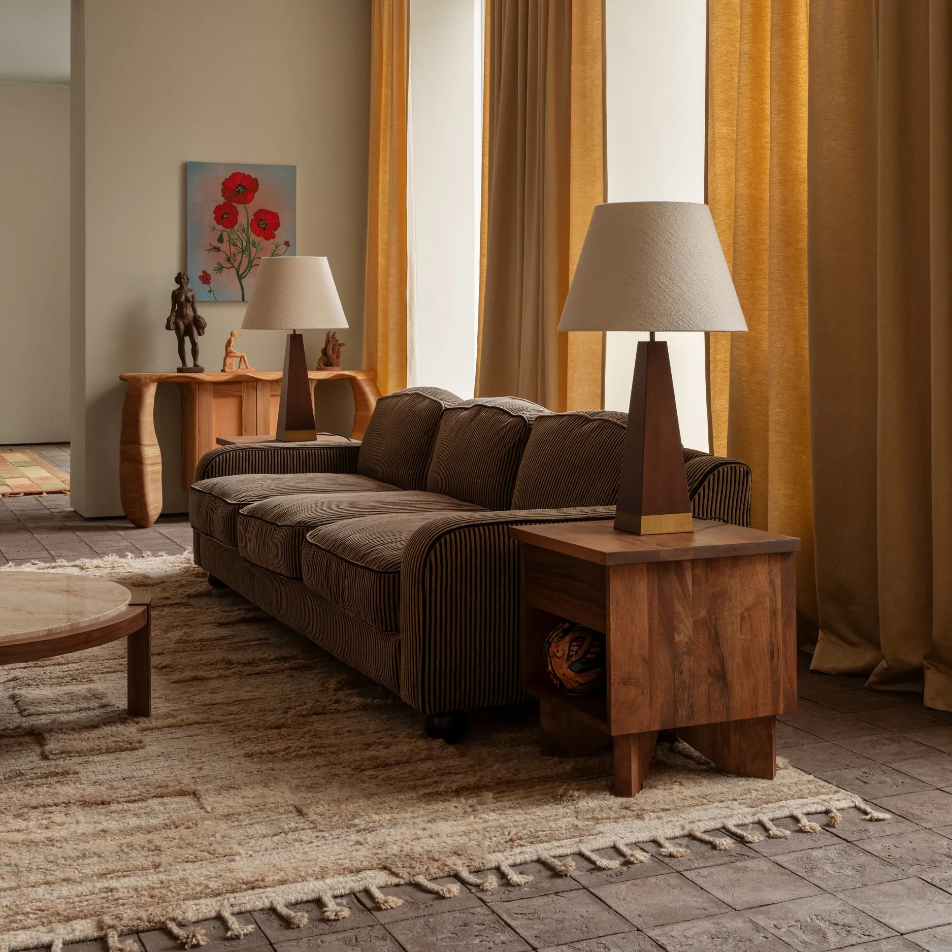 Lola 3-seters sofa striped - 2