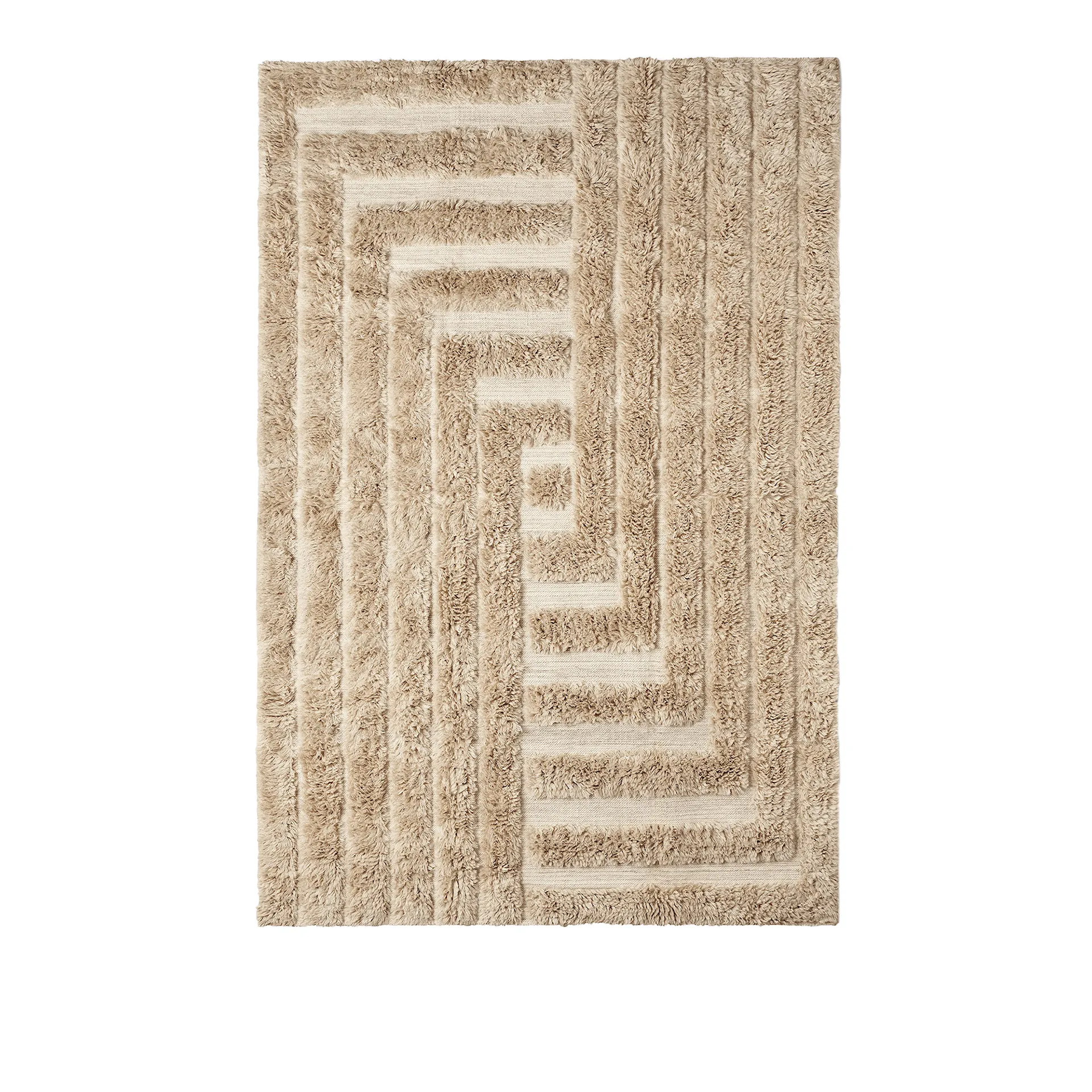 Shaggy Labyrinth Beige - Dusty Deco - Edin & Lina Kjellvertz - NO GA