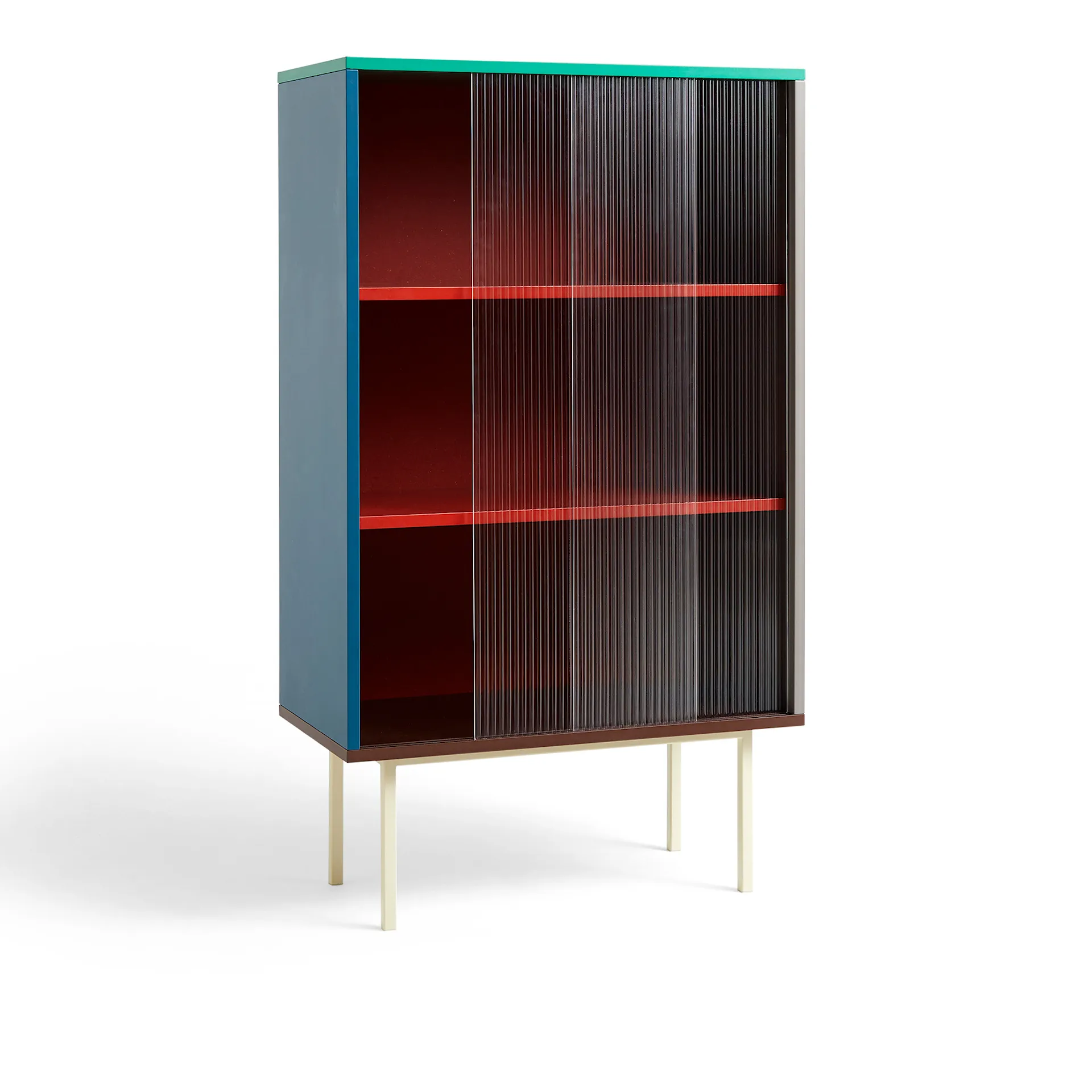 Colour Cabinet Tall - Glass Doors - HAY - NO GA