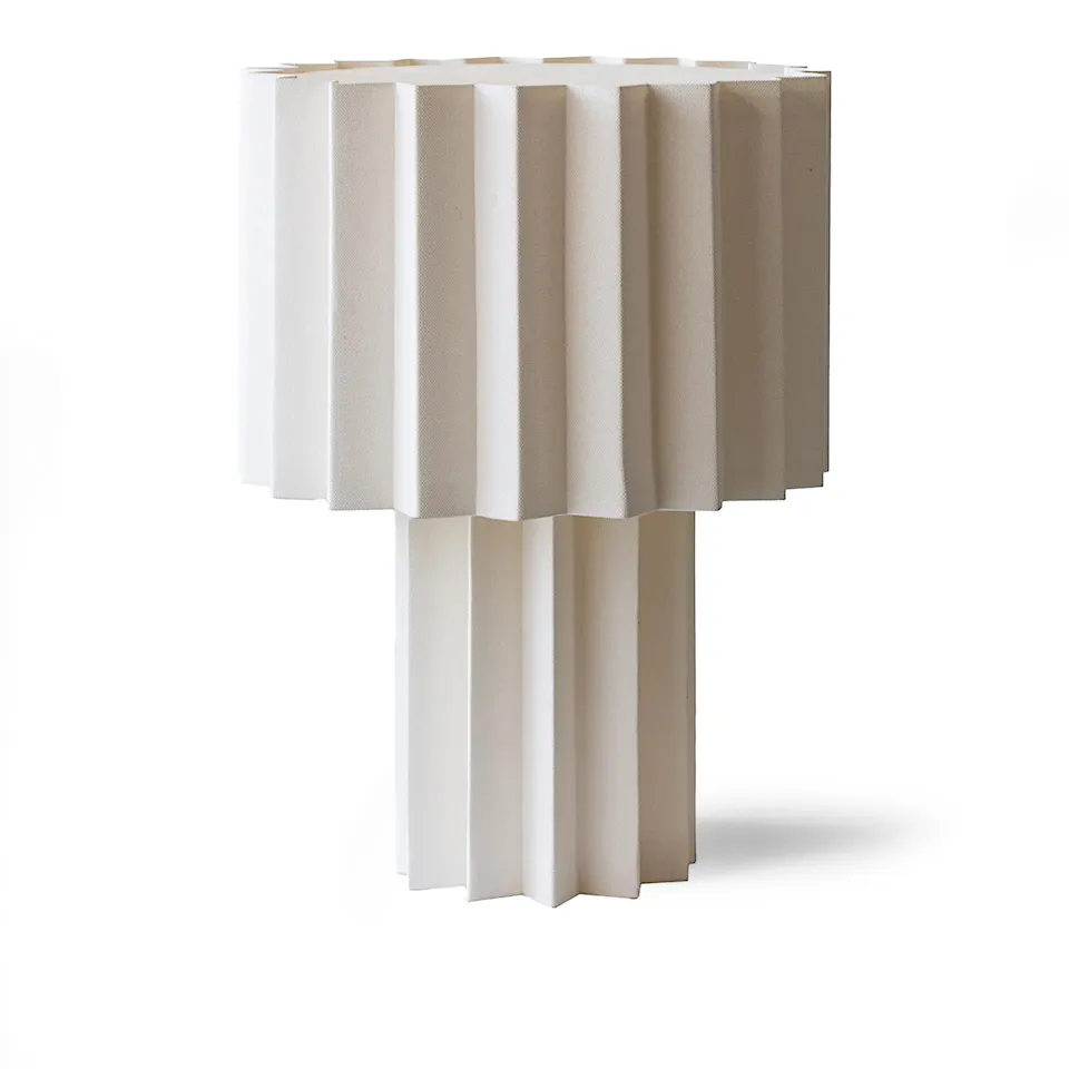Plissé bordlampe