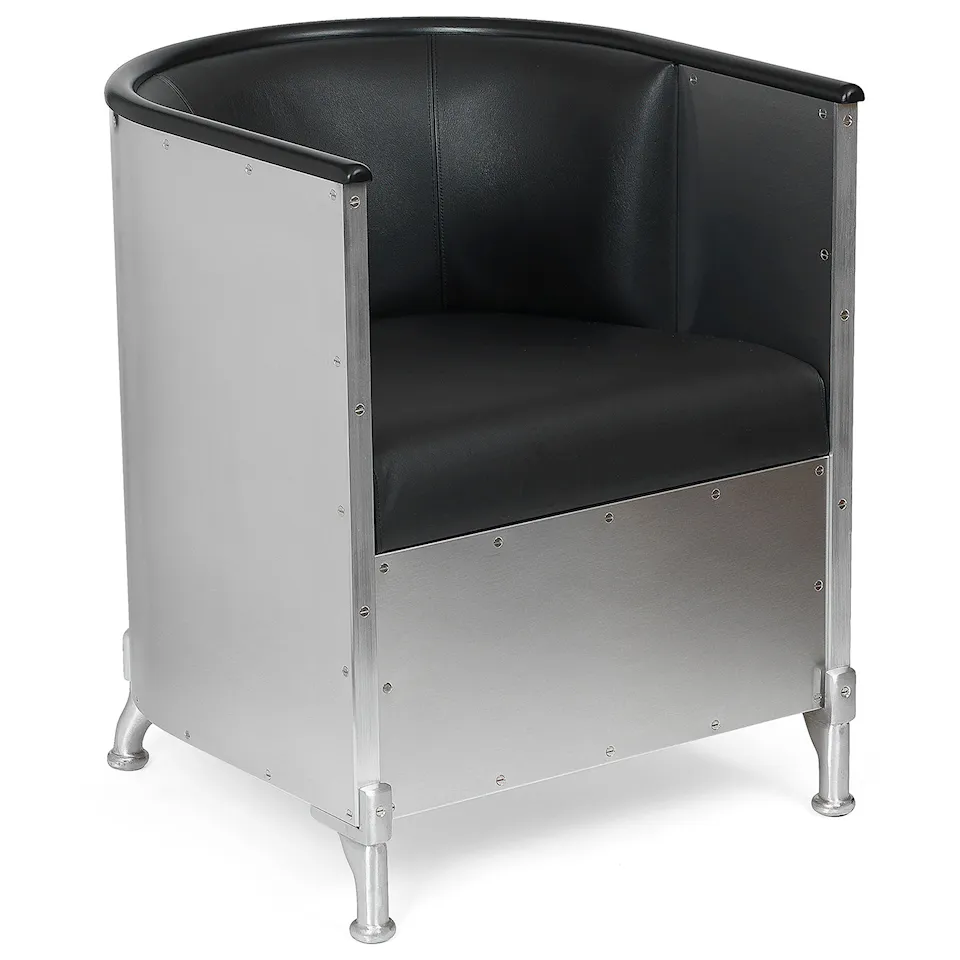 Aluminium lenestol Matt Brushed Aluminum