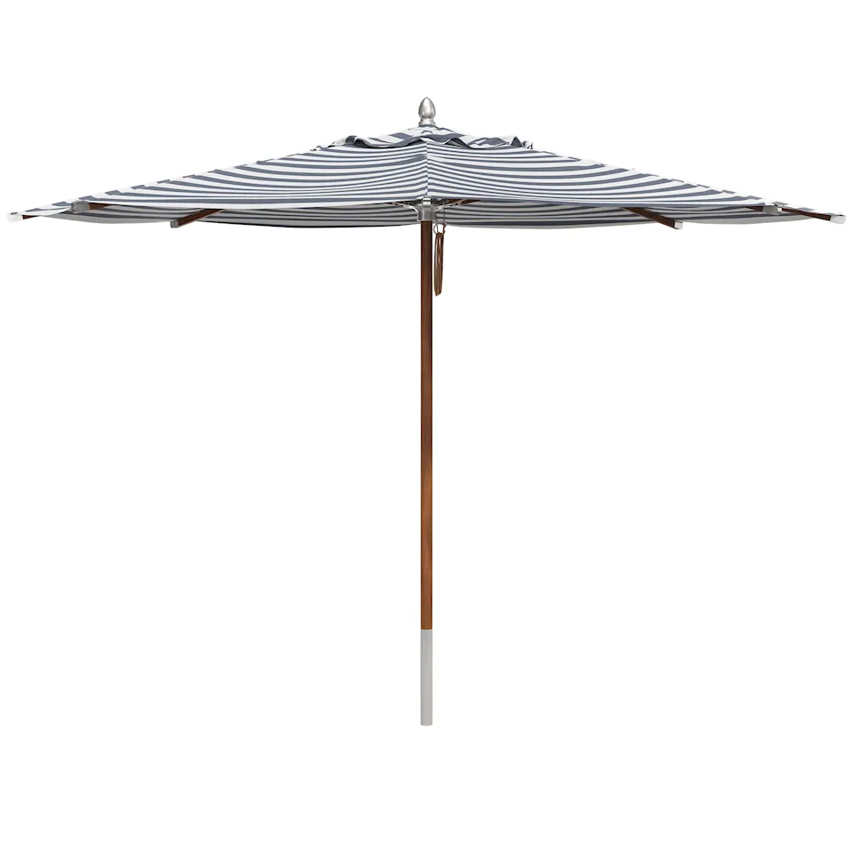 Atlantis parasoll Ø330 cm mørkeblå stripe