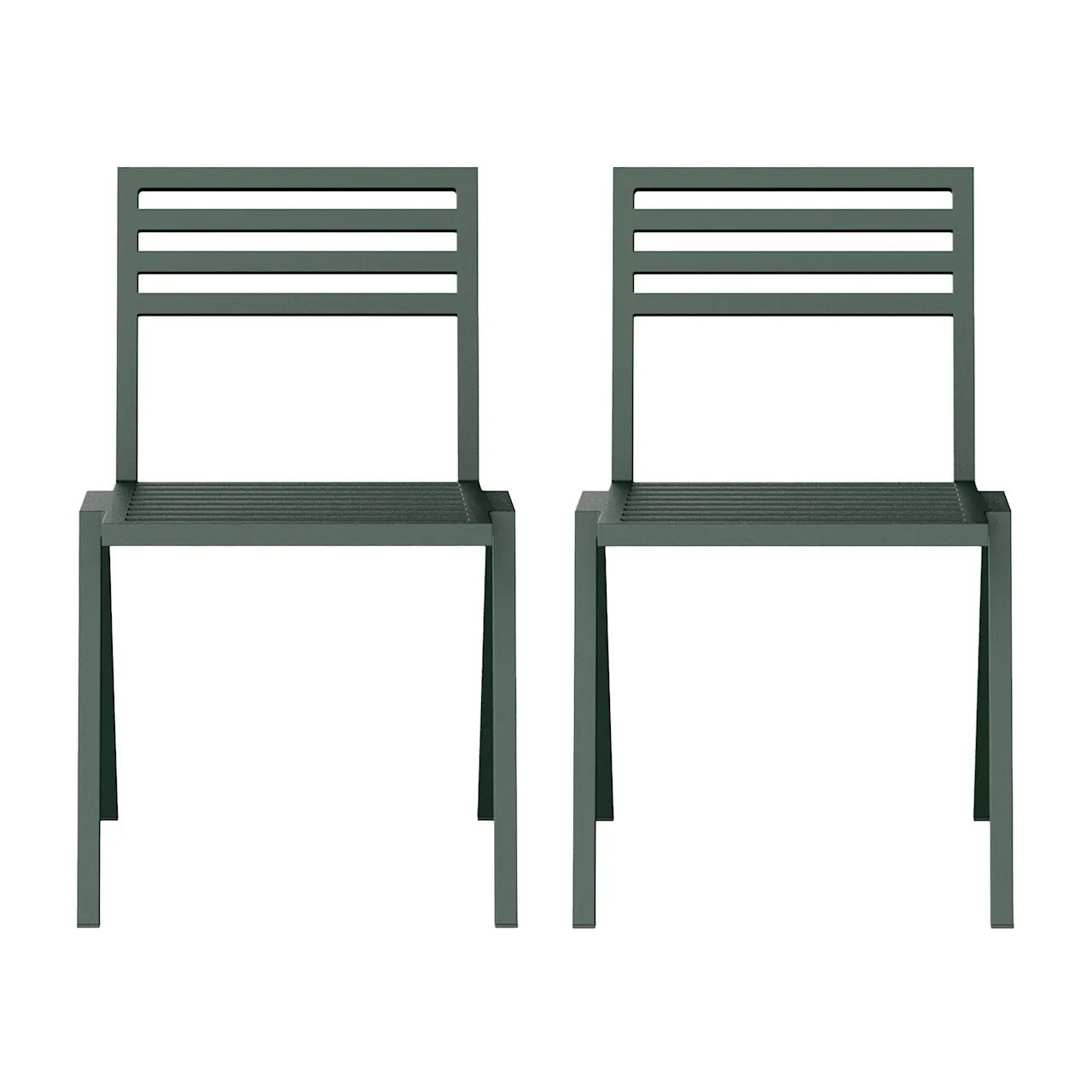 19 Outdoors - Stacking Chair Set of 2, Grey