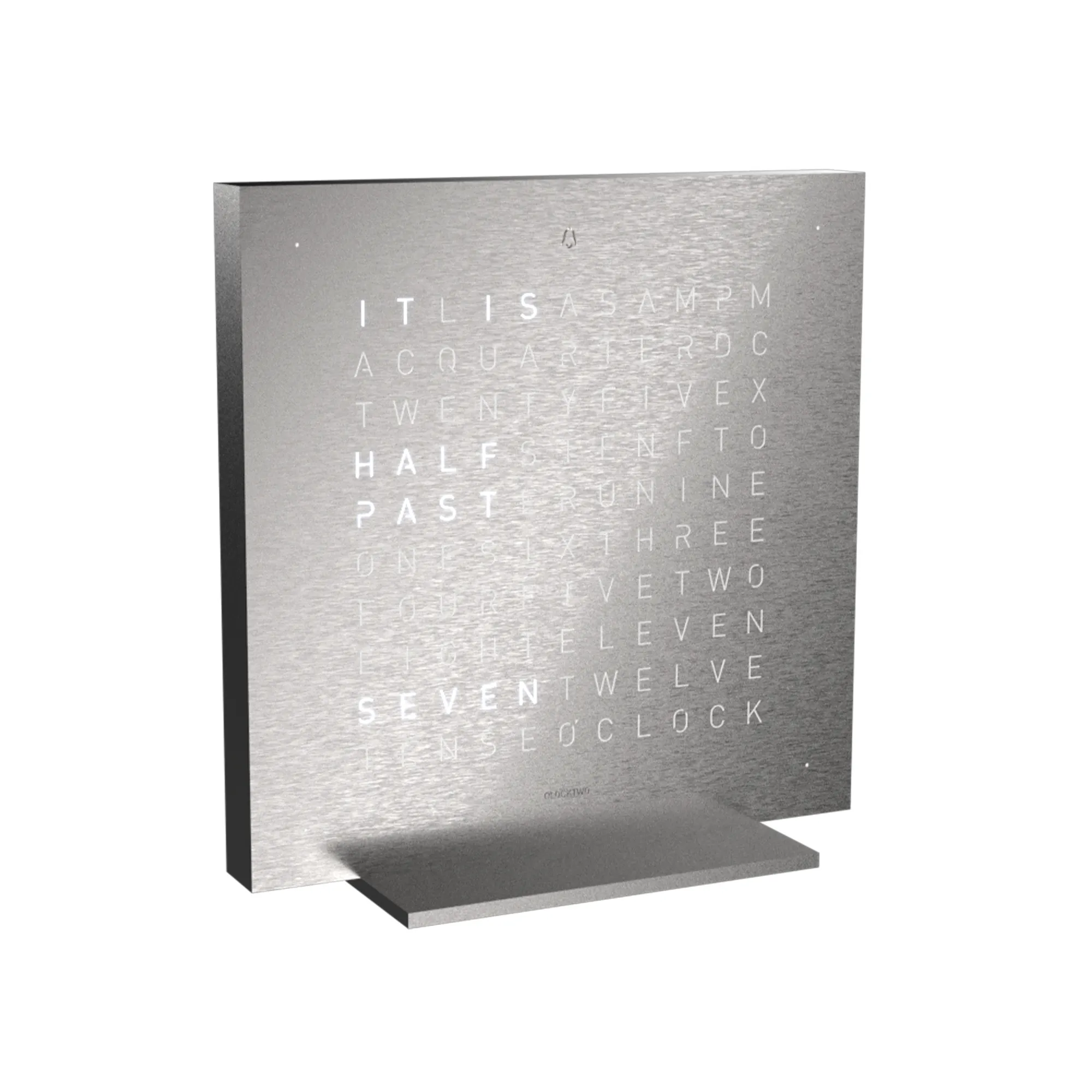 Qlocktwo Earth 13,5 – Stainless Steel - 2