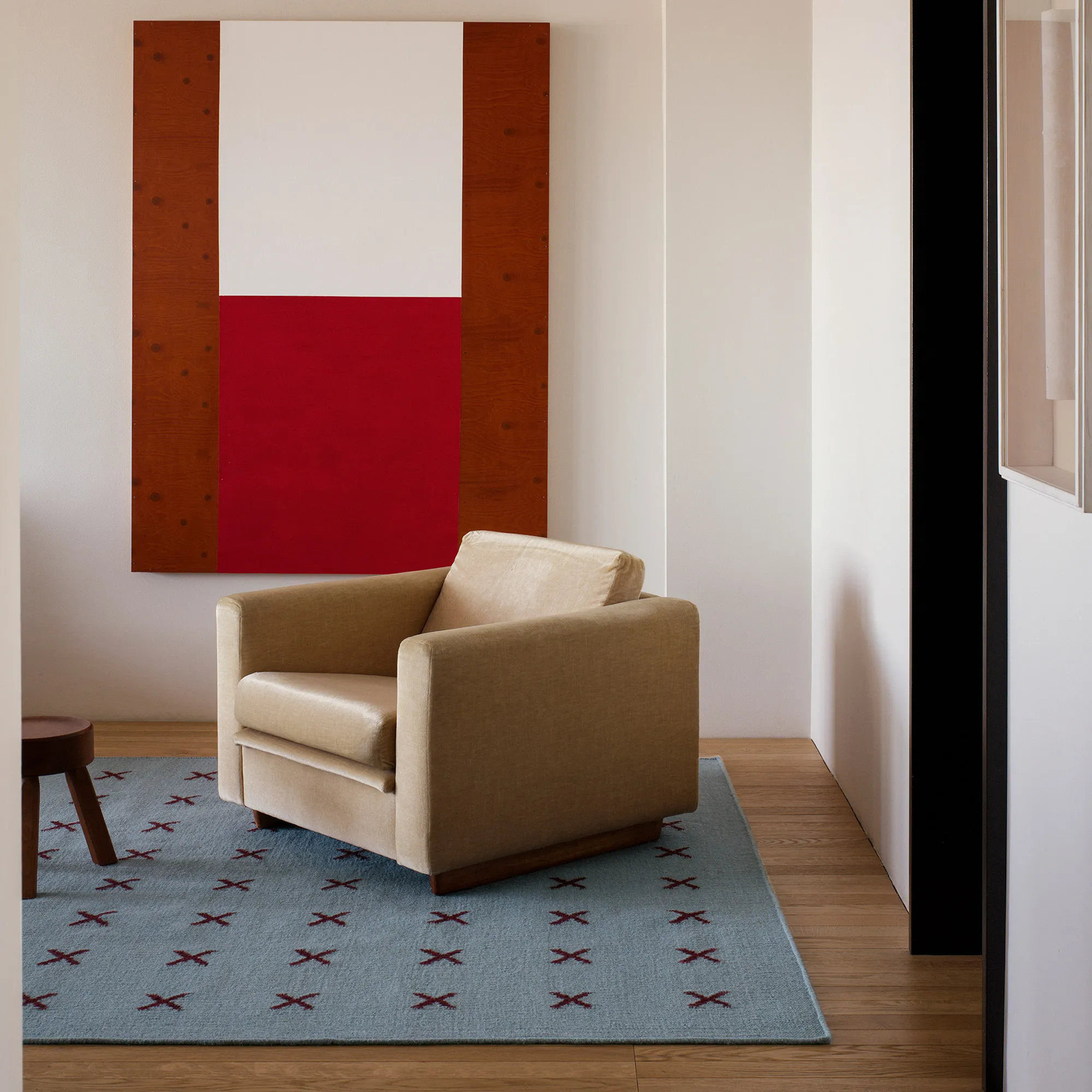 Cross Blue/Burgundy ullteppe - 4