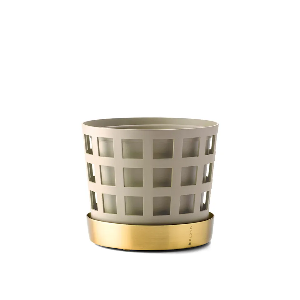 Trio Flower Pot Square - Beige