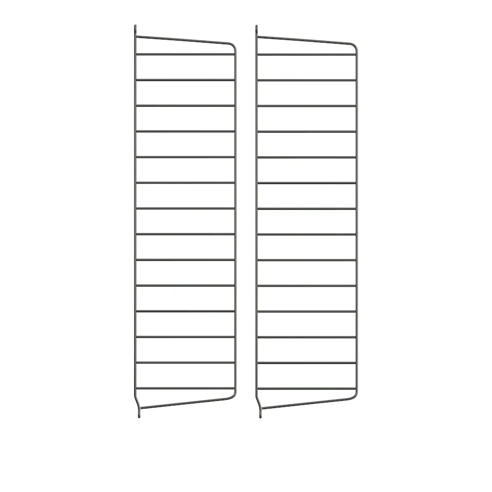 Veggavl 75x20cm 2-pack mørkegrå