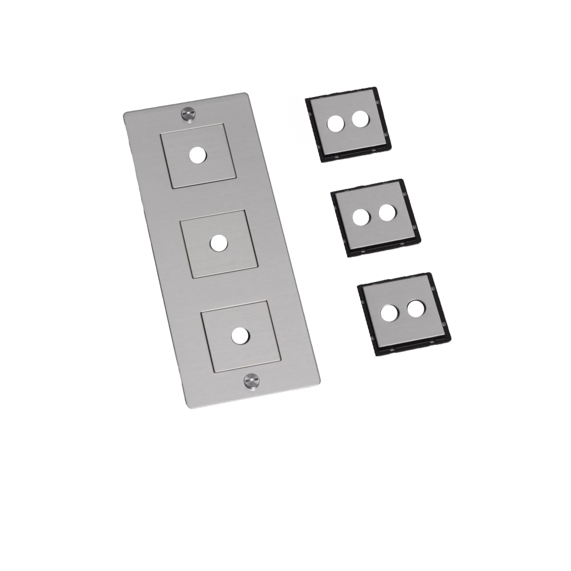 3G Wall Plate Vertical With Infills - 1