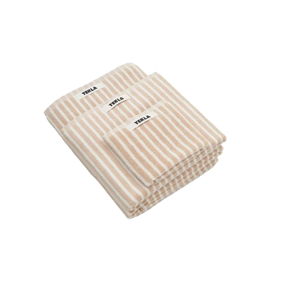 Terry håndkle ivory stripes