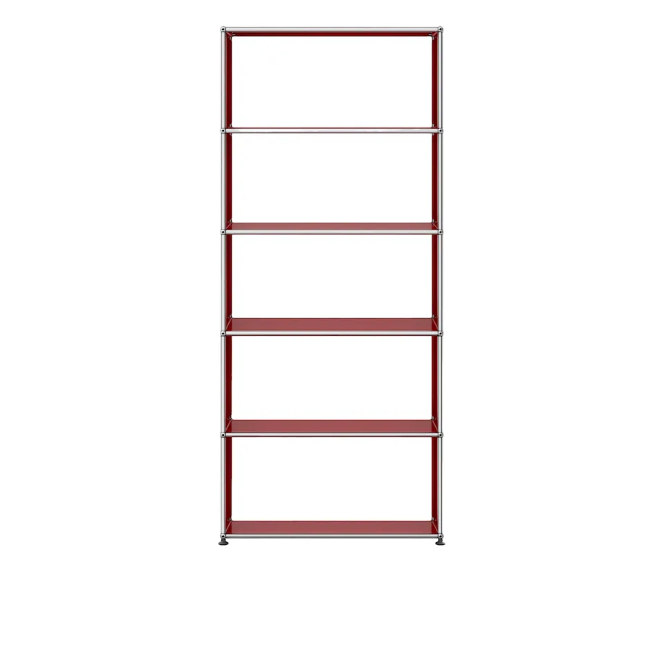 USM Haller 108 Shelving, USM Ruby Red