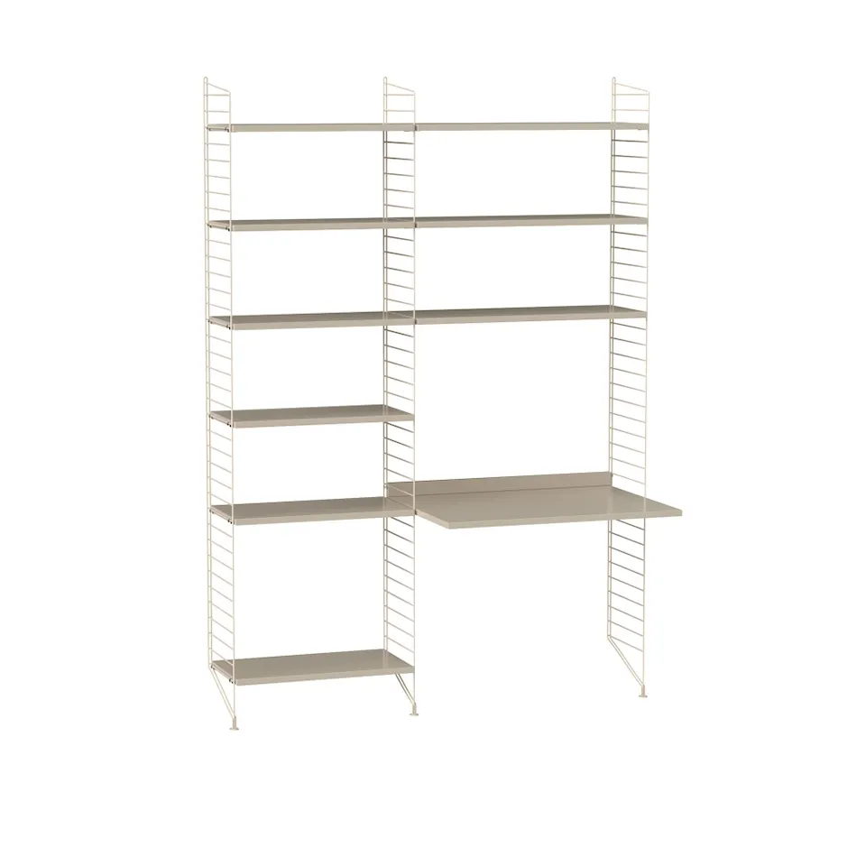 Barneroms hyllesystem D beige