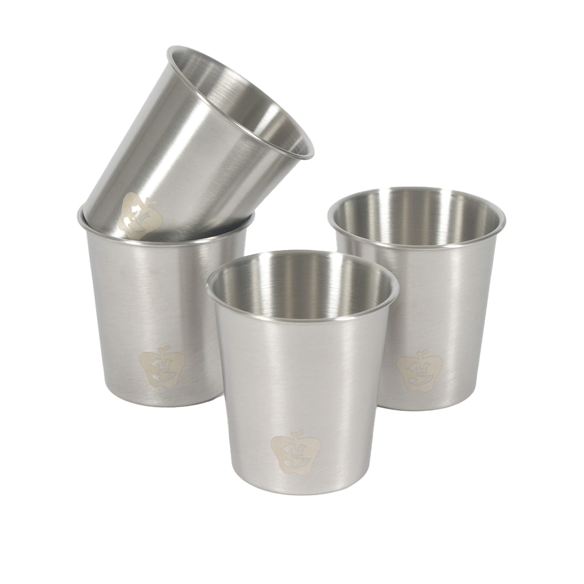 Steel Cup Pick Up Stainless Steel Set of 4 - NIKO JUNE - NO GA