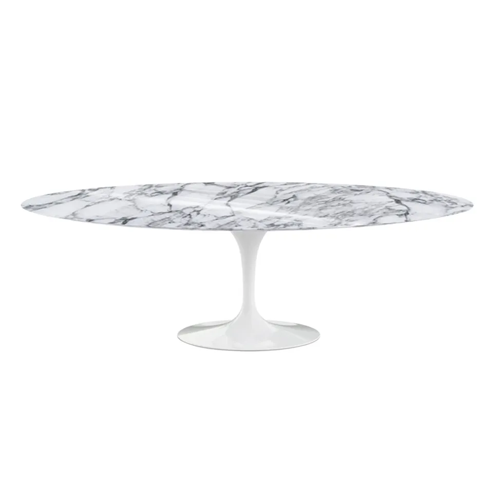 Saarinen Oval spisebord 244 cm White