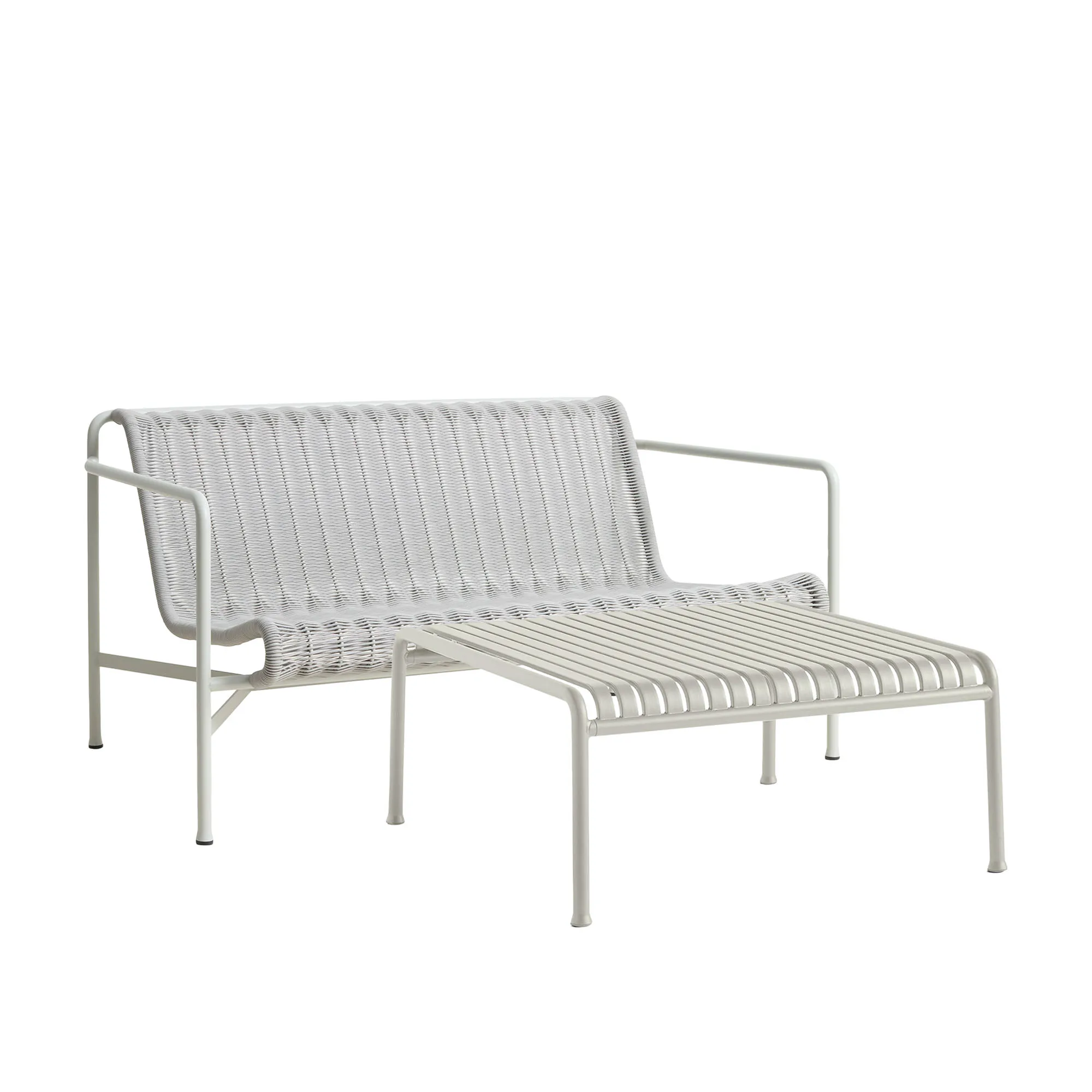 Palissade cord loungegruppe med loungesofa & lavt tredgårdsbord - 1
