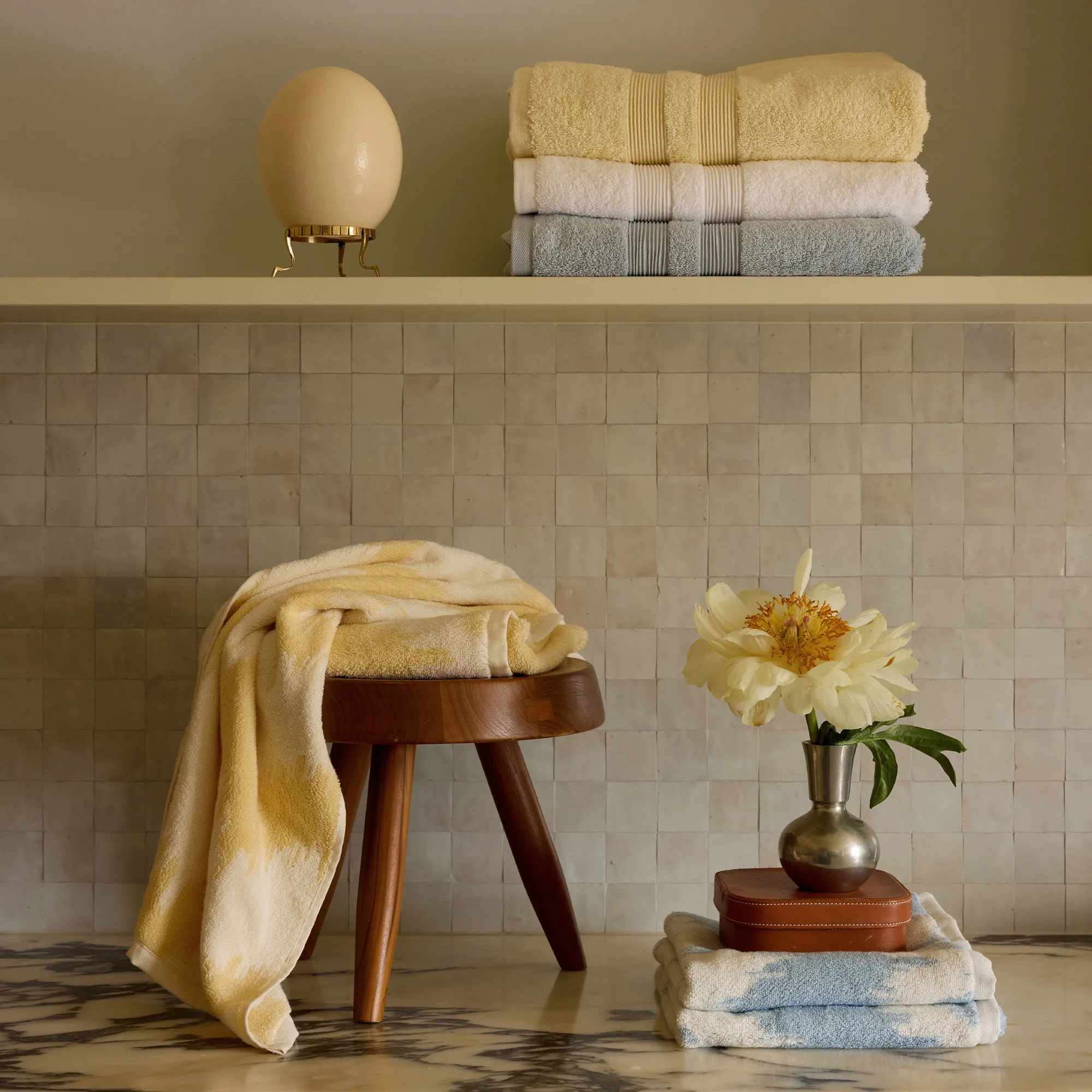 Fontana Organic Pale Yellow håndkle - 3