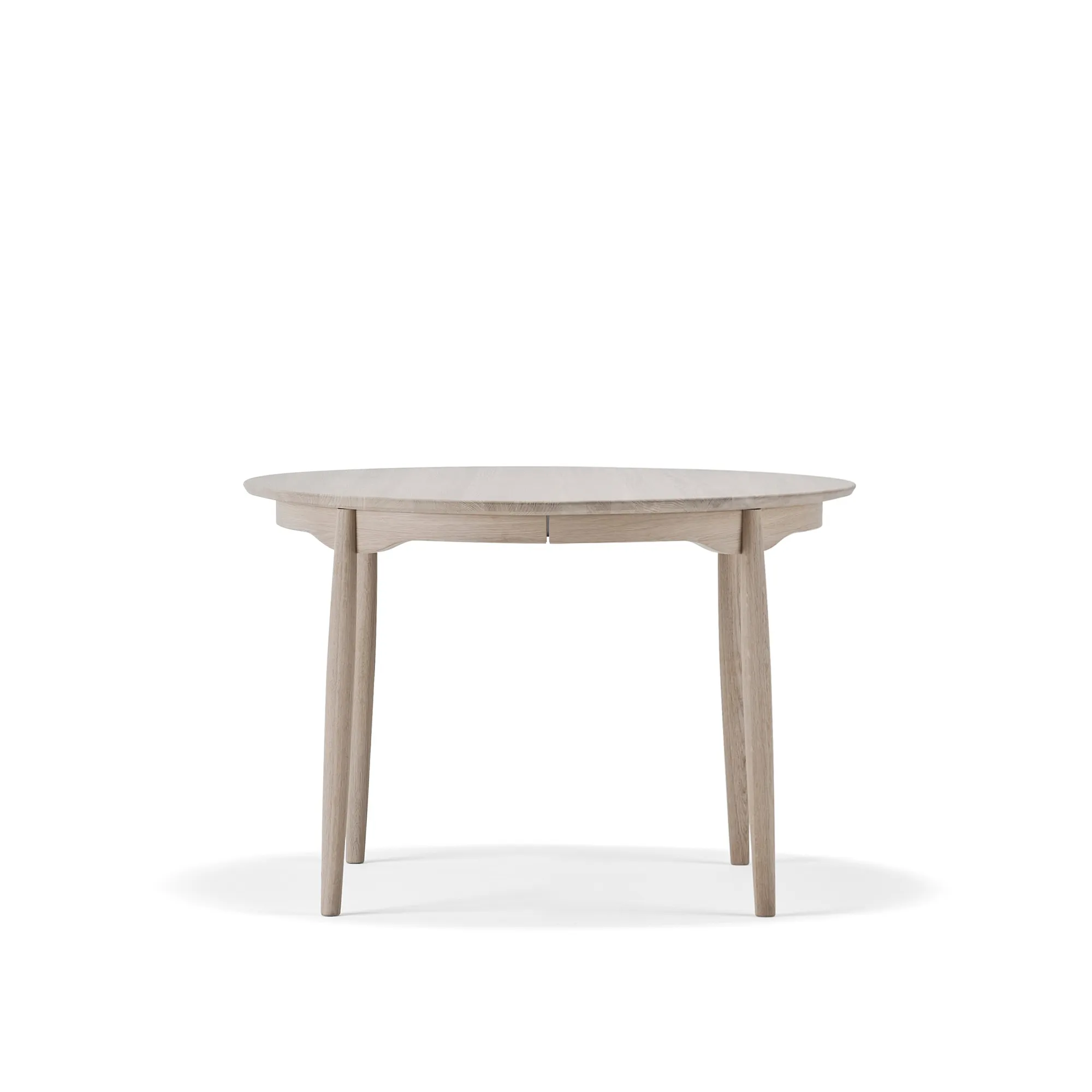 Carl spisebord Ø115 cm delbart uten ileggsplate - 1