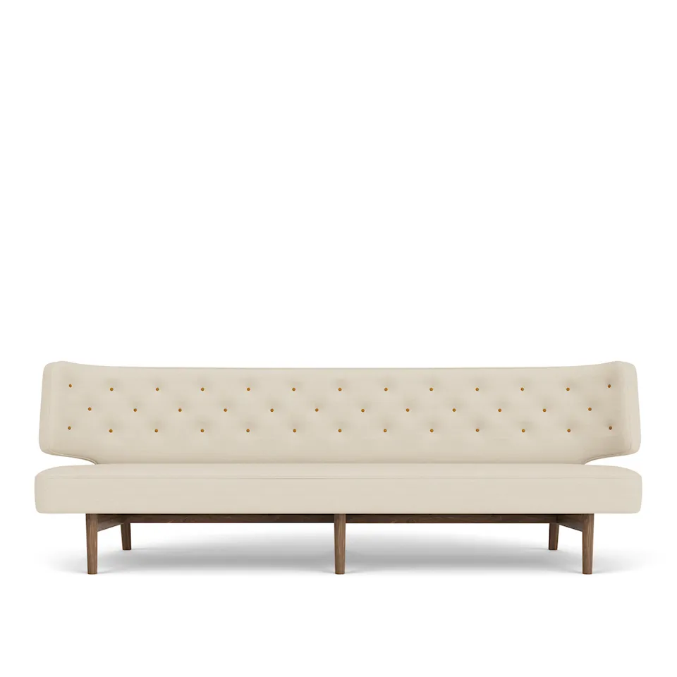 Radiohus 3-seters sofa valnøtt