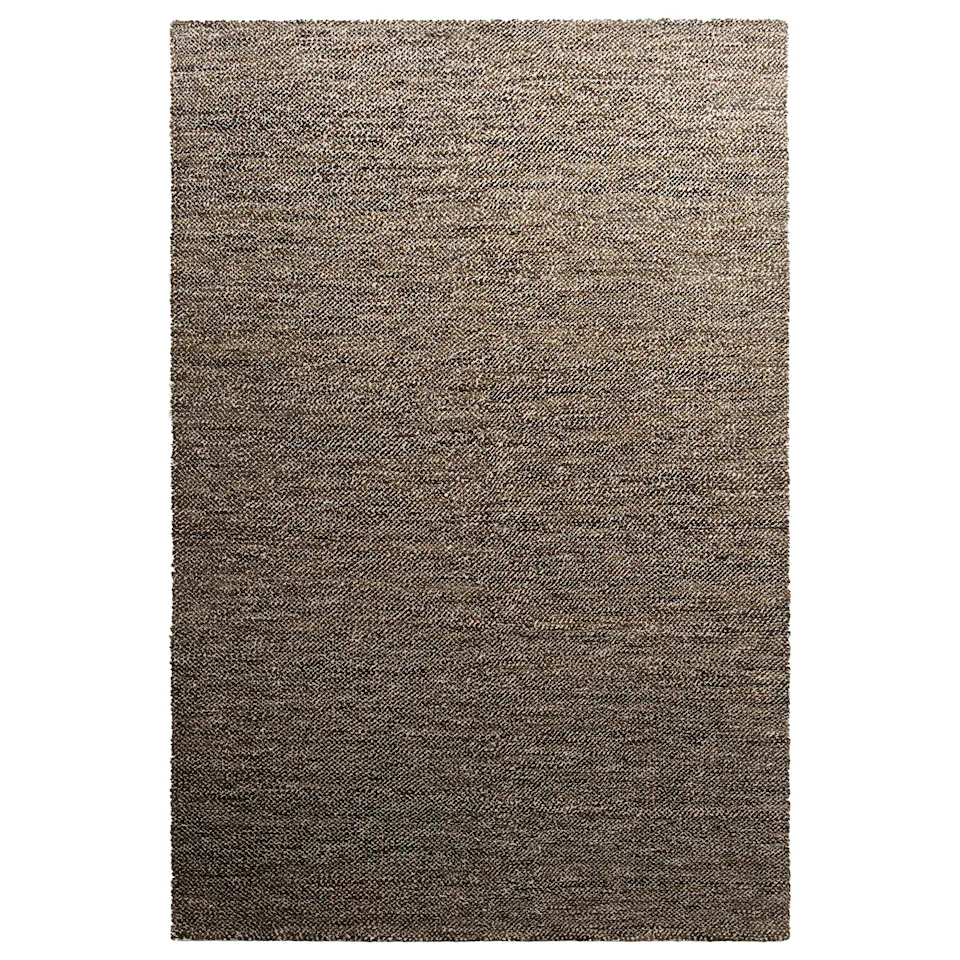 Savanna Dark Jute/Cream ull- og juteteppe