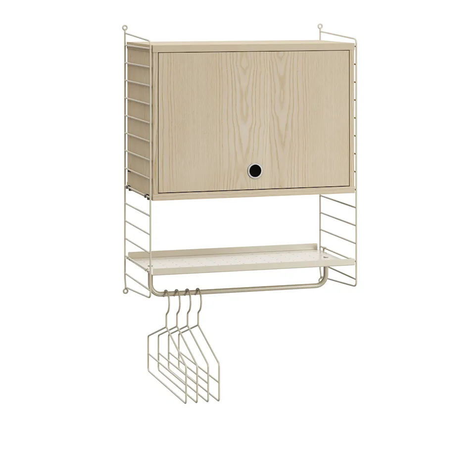 Gang hyllesystem V ask/beige