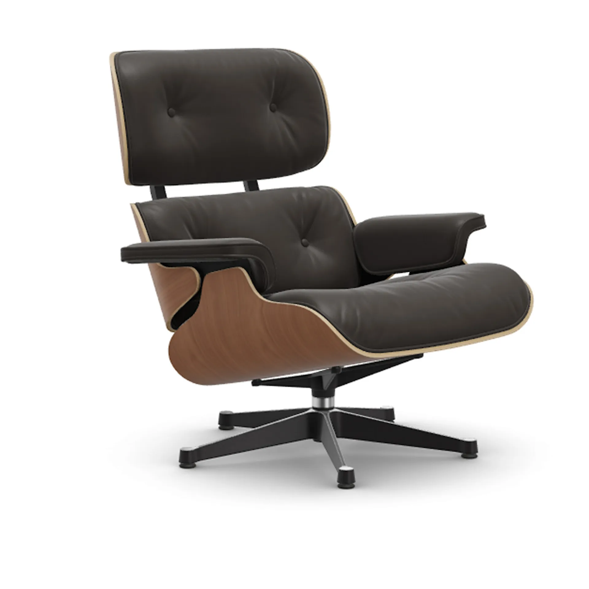 Eames Lounge Chair Cherry Polished/Black lenestol - Vitra - Charles & Ray Eames - NO GA