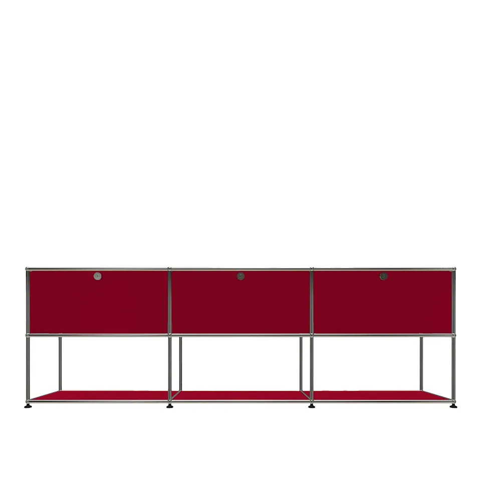 USM Haller 2 Sideboard, USM Ruby Red