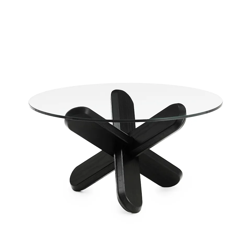 Ding Table - Glass/Black